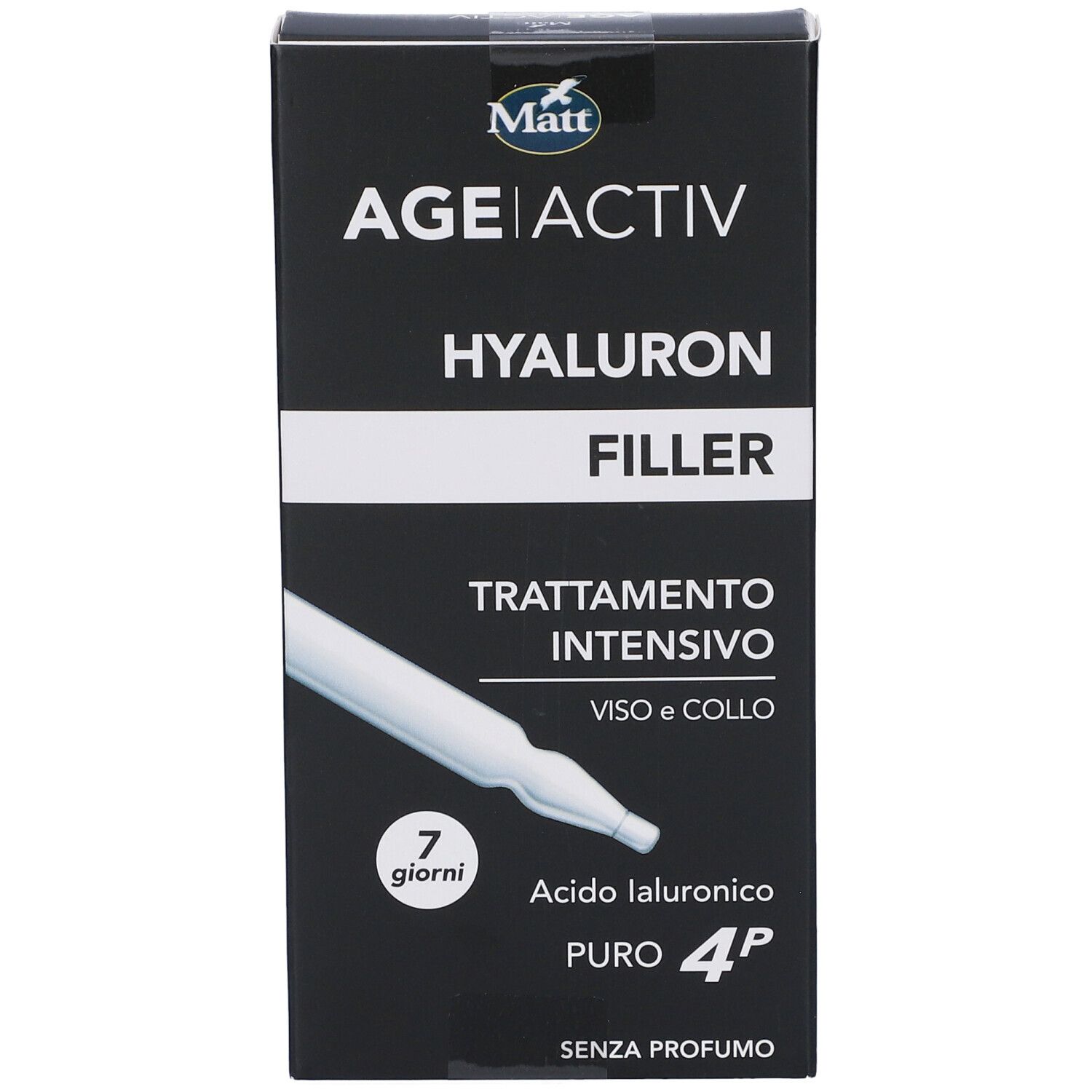Matt Age Activ Hyaluron Filler Trattamento Intensivo Viso e Collo, 7 giorni.