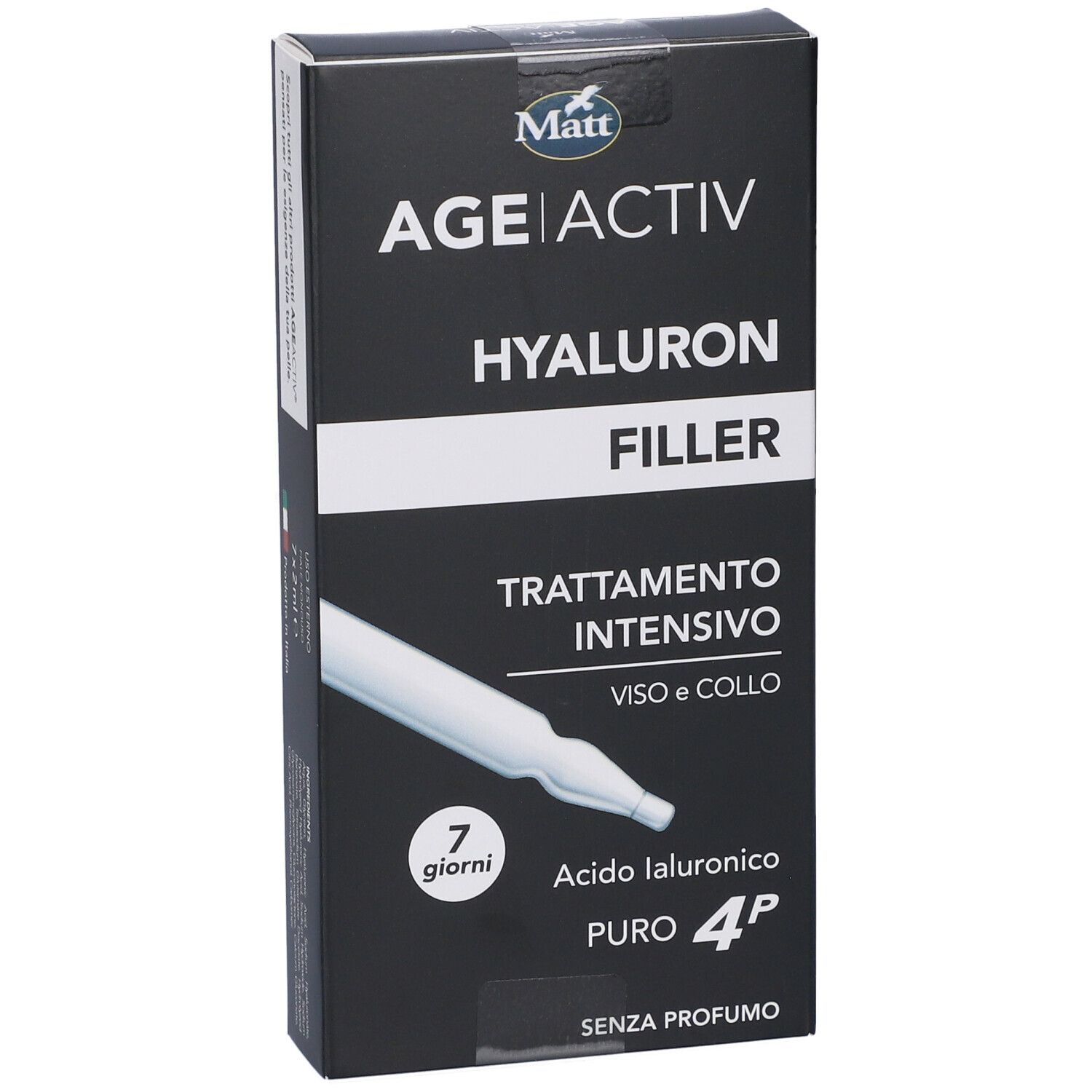 Matt Age Activ Hyaluron Filler Trattamento Intensivo Viso e Collo, 7 giorni.