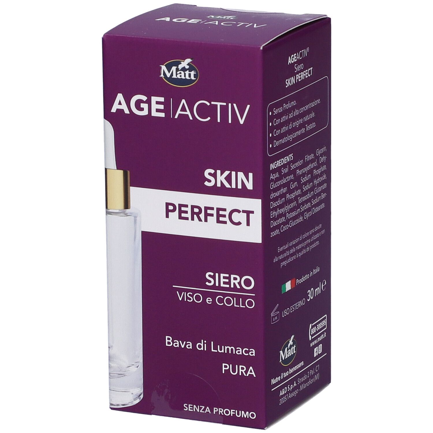 Matt Age Activ Skin Perfect Siero Viso - Risparmia il 10% con il codice: aed0726