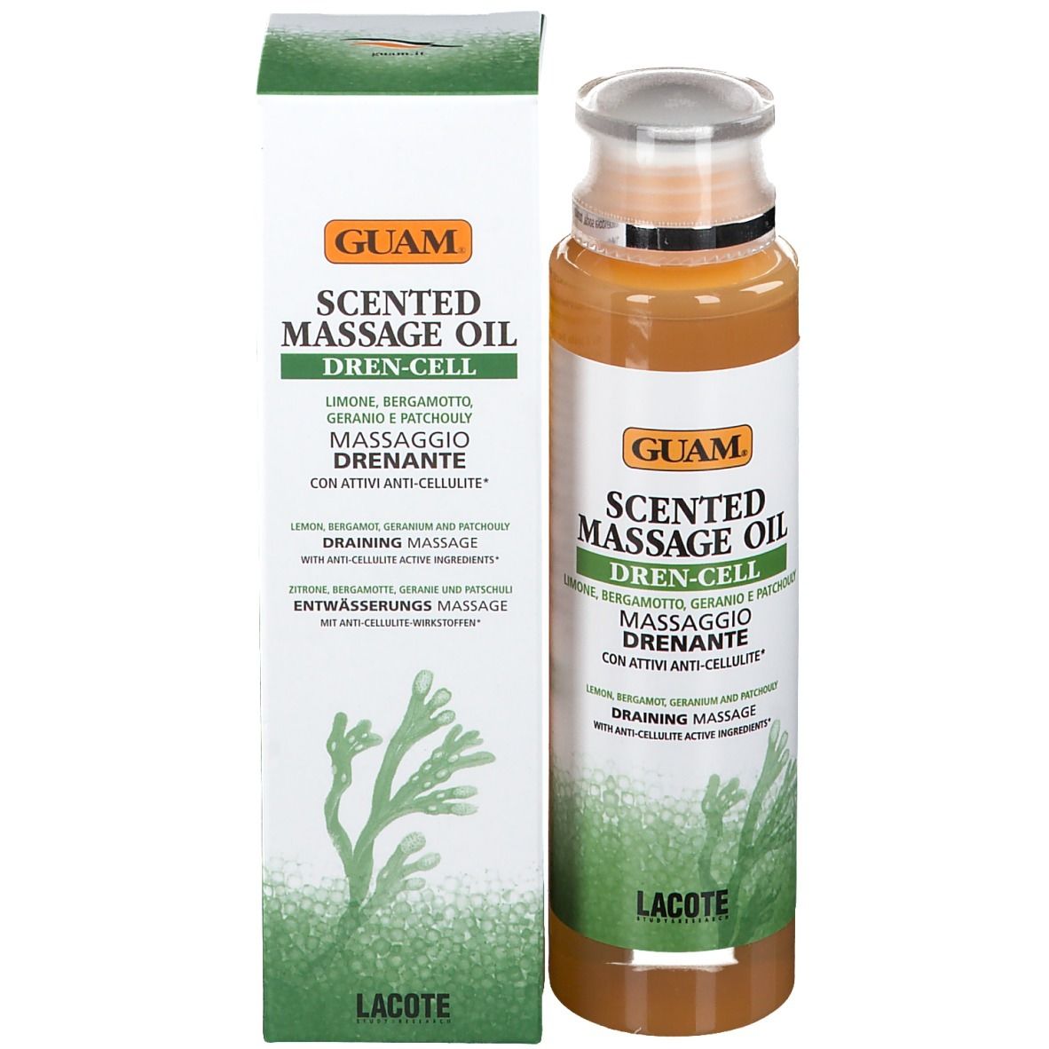 GUAM® Scented Massage Oil Dren-Cell