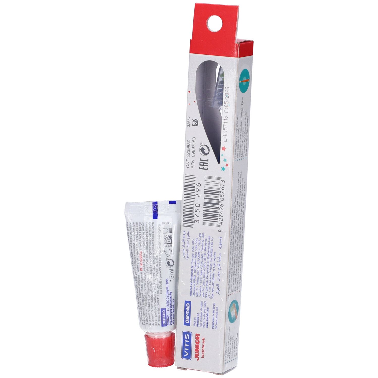 Vitis® Junior Spazzolino + Dentifricio da 15 ml