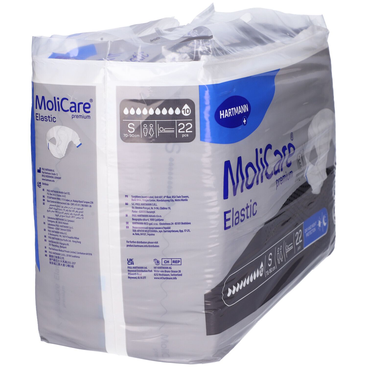 Pannolino Mutandina Molicare Premium Elastic Con Ali Elasticizzate 10 Gocce S