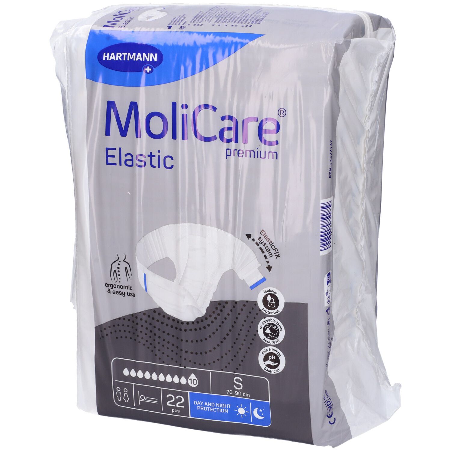 Pannolino Mutandina Molicare Premium Elastic Con Ali Elasticizzate 10 Gocce S