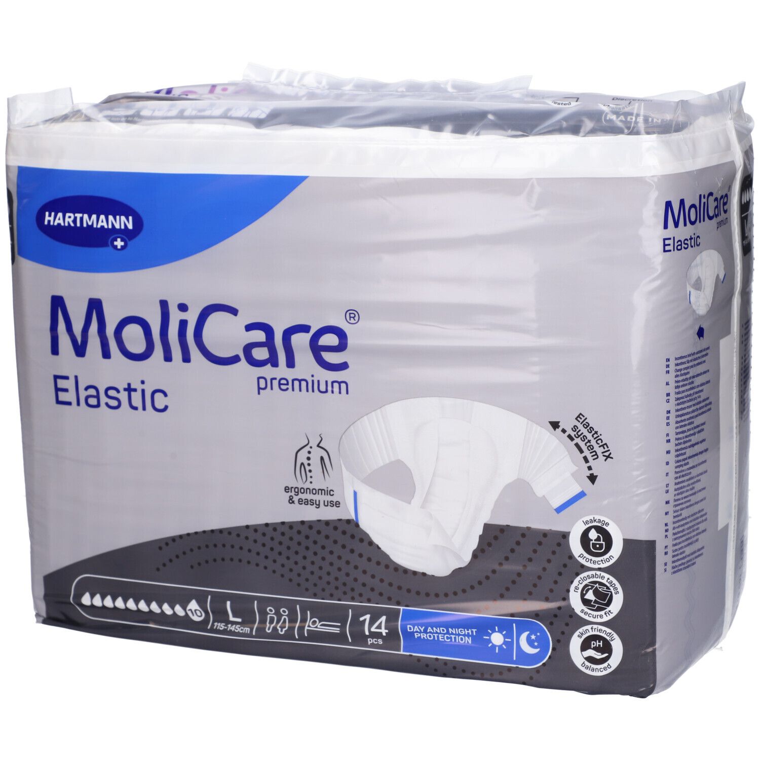 Pannolino Mutandina Molicare Premium Elastic Con Ali Elasticizzate 10 Gocce L