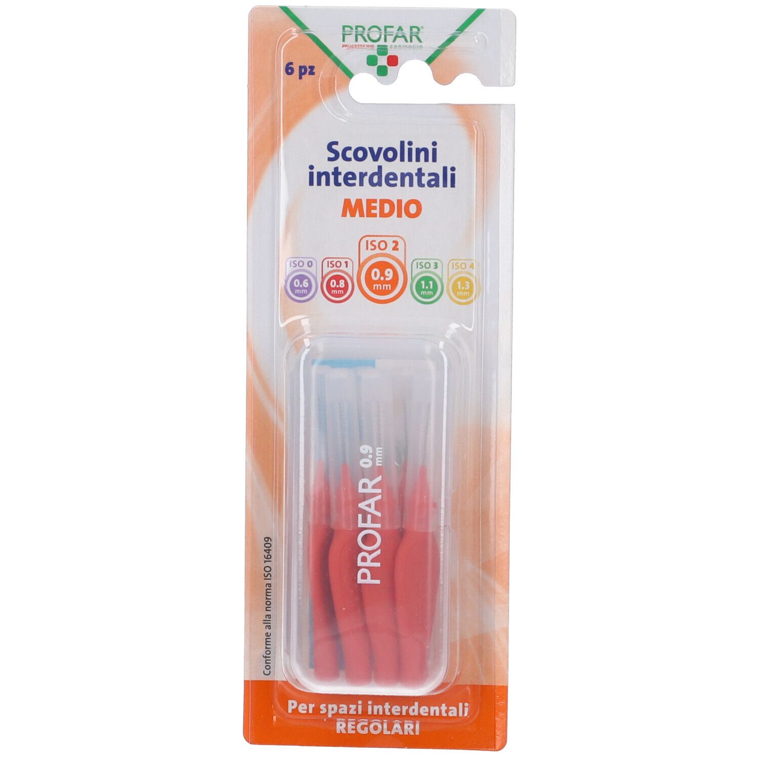 Profar Scovolini Arancioni 0,9 6 Pezzi