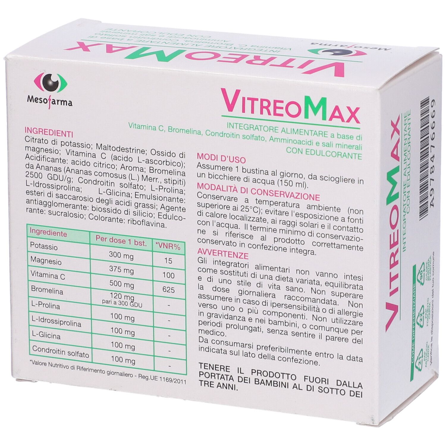 Vitreomax 20 Bustine