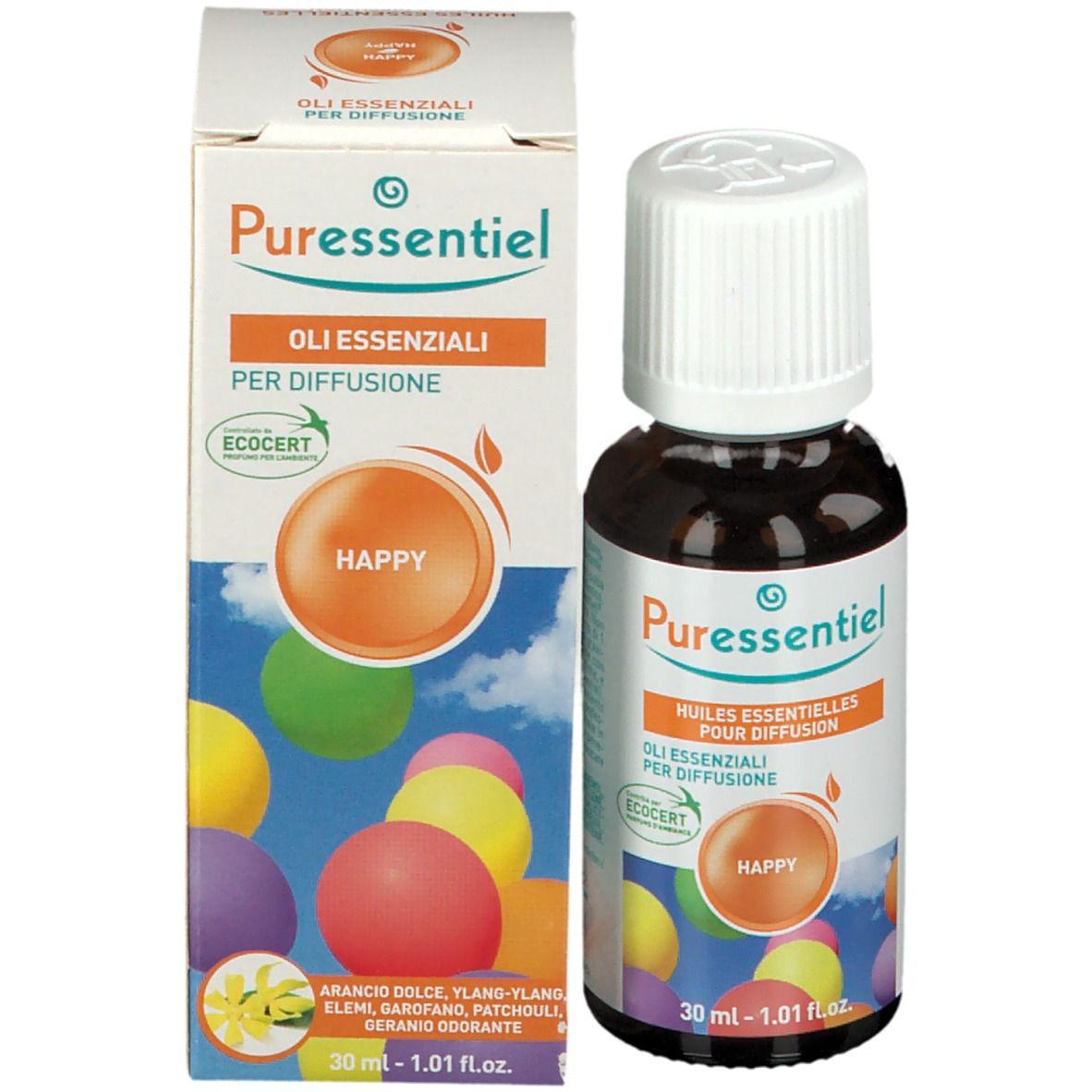 Puressentiel Olio Essenziale per Diffusione Happy - 30 ml