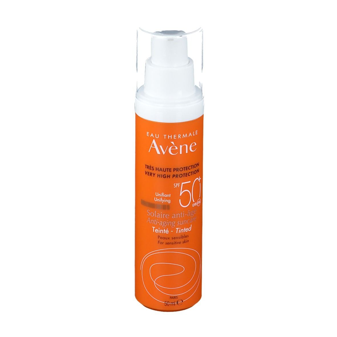 Eau Thermale Avène Trattamento Solare Anti-Età Colorato SPF 50+ 50ml -  Protezione solare molto alta, viso