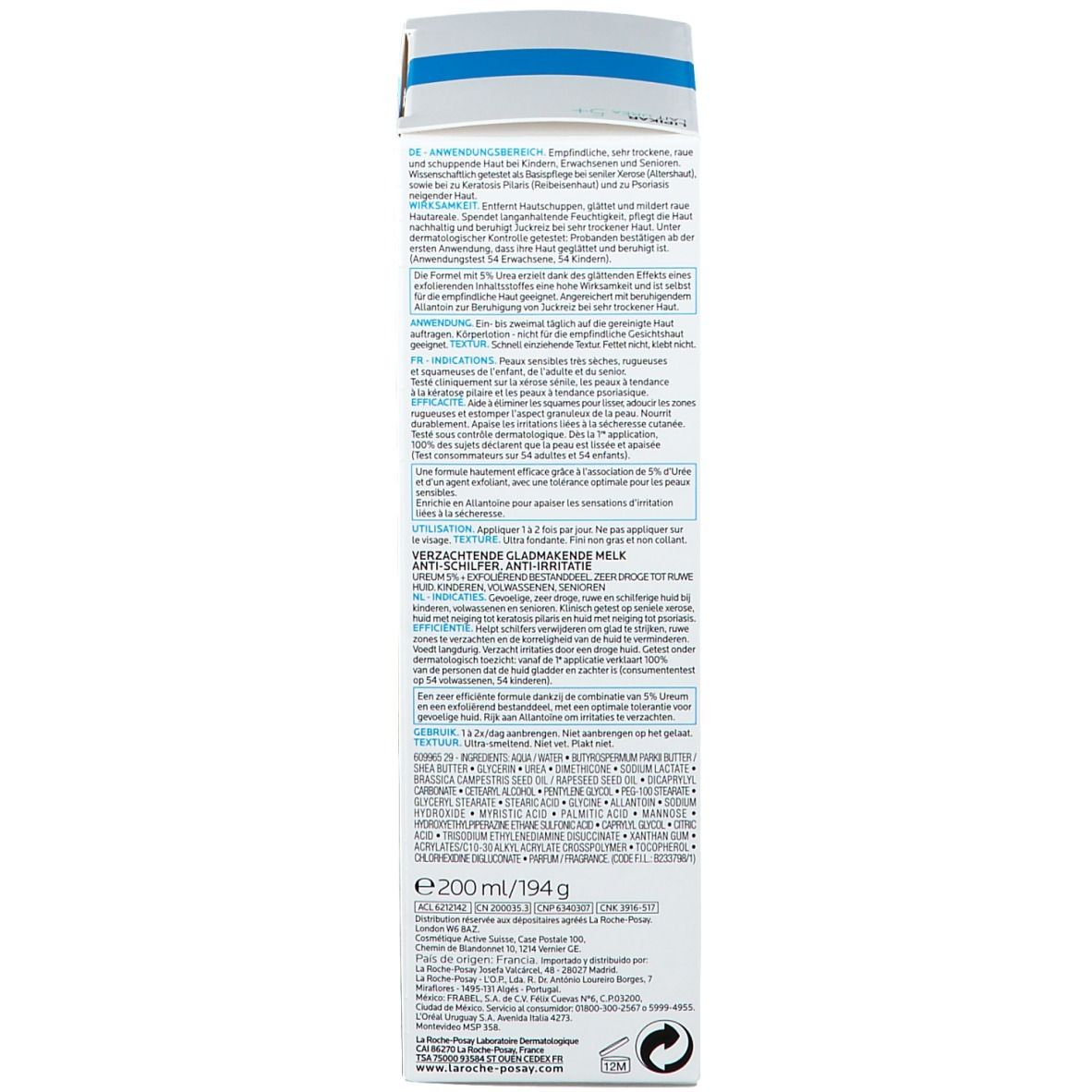 La Roche-Posay Lipikar Latte Esfoliante Urea 5%