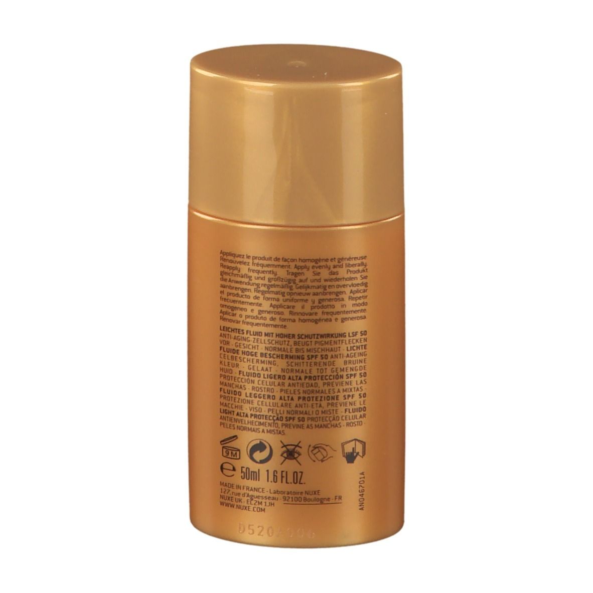 Nuxe Nuxe Sun Fluido Leggero Alta Protezione Spf50