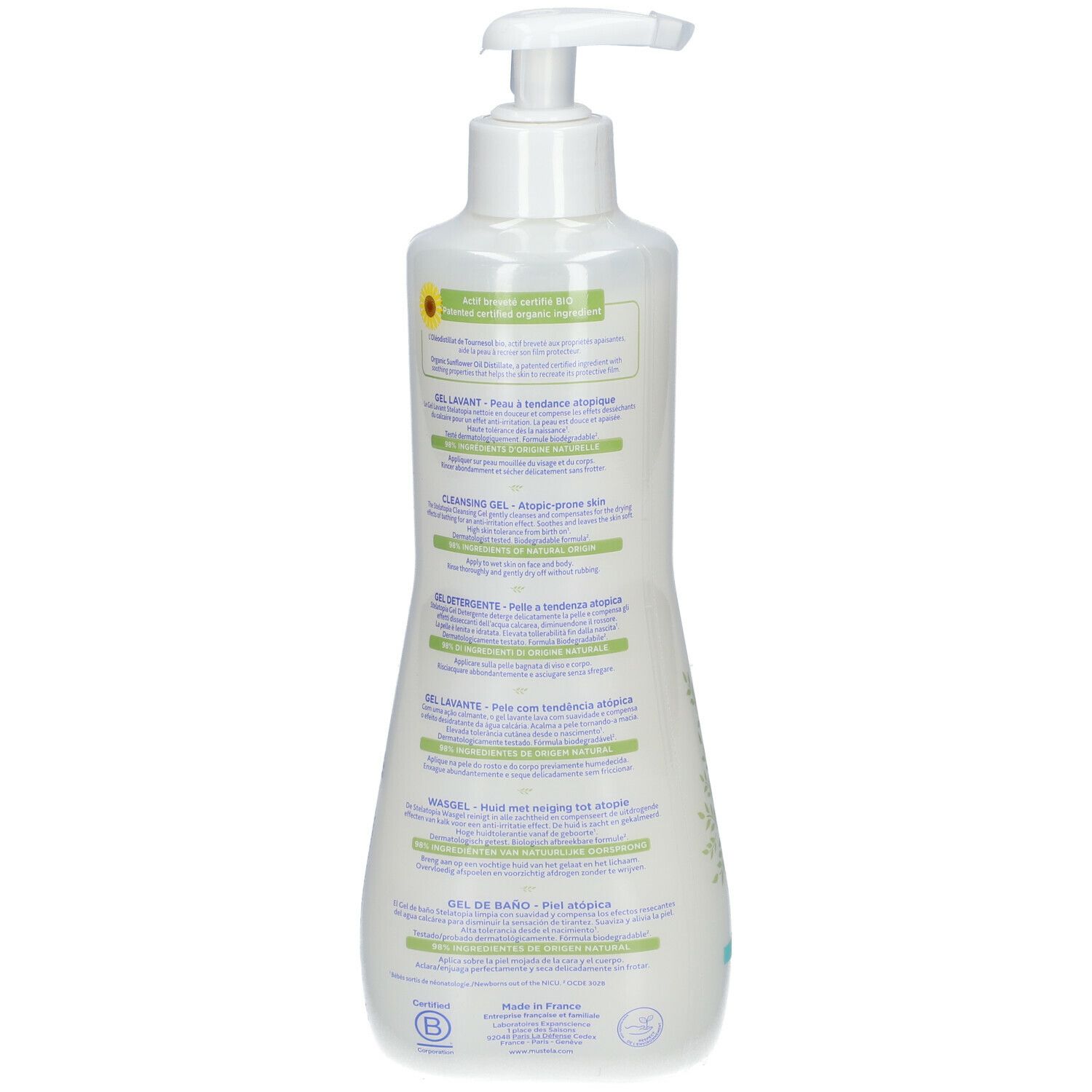 Mustela® GEL DETERGENTE  Stelatopia Gel Detergente  IGIENE QUOTIDIANA PELLE ATOPICA