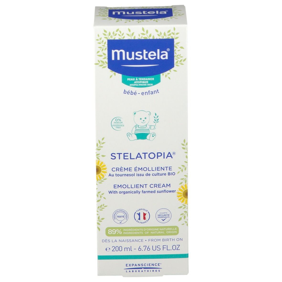 Mustela Stelatopia Crema Emolliente Pelle Secca Atopica Neonati e Bambini  200 ml