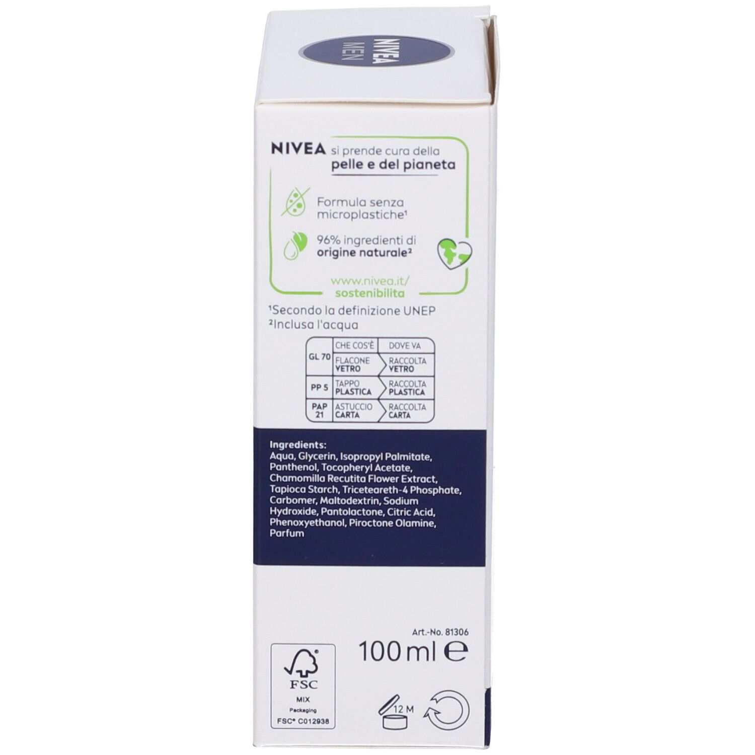 Nivea Men Sensitive Balsamo Dopobarba
