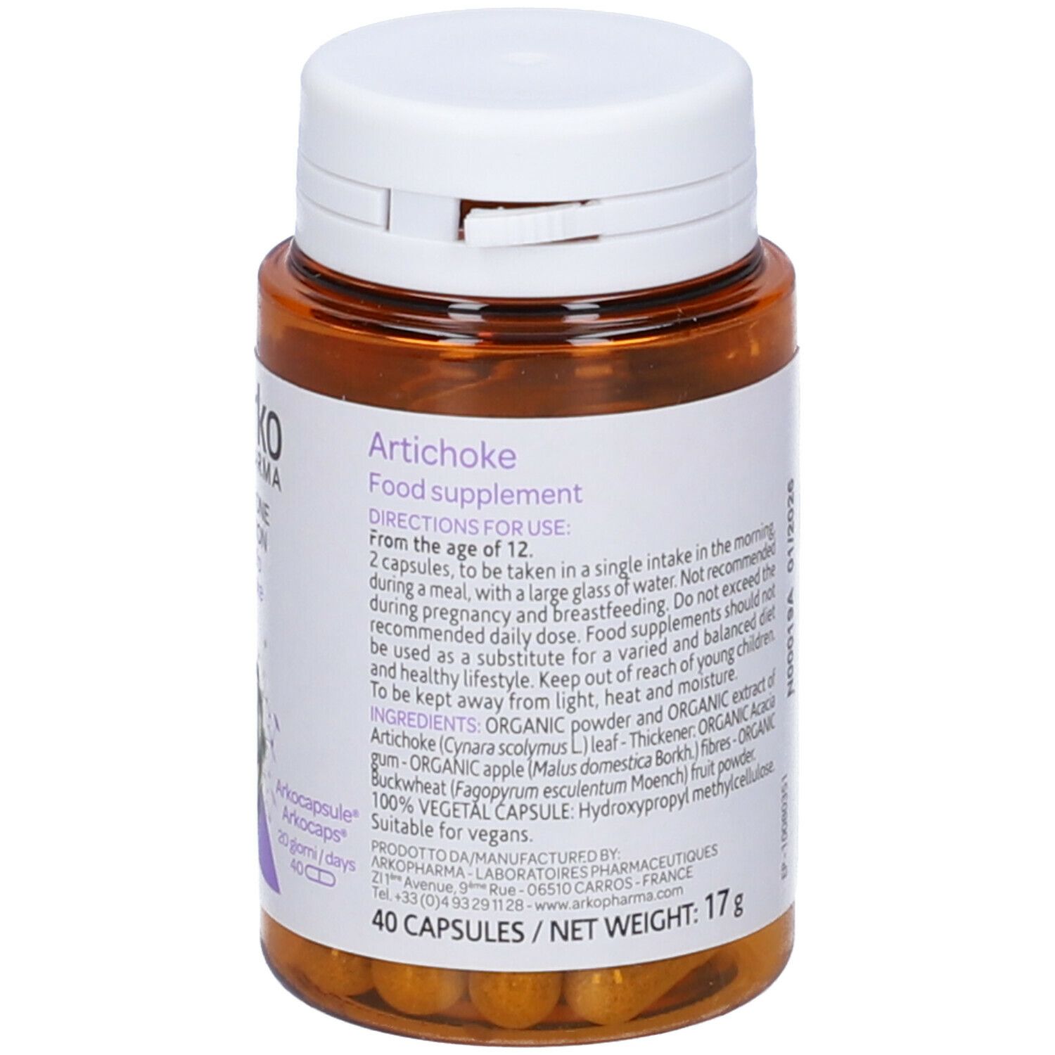 Arkopharma Carciofo 40 Cps Bio*
