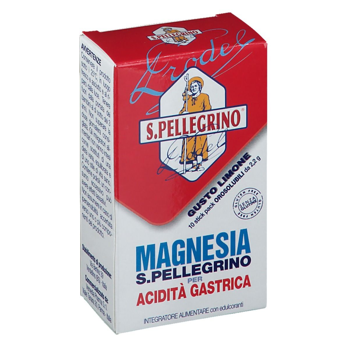 Magnesia S. Pellegrino per Acidità Gastrica Gusto Limone