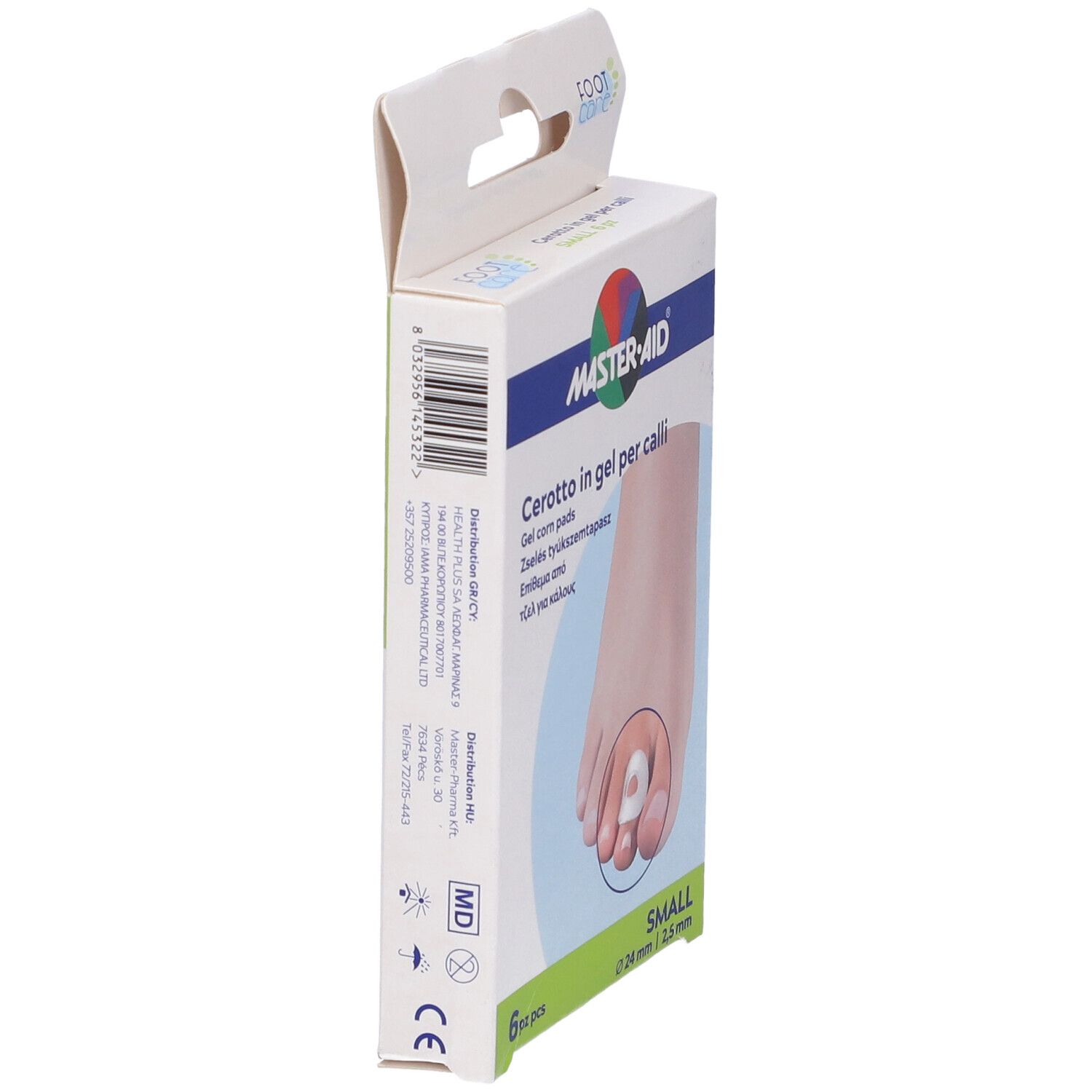 Cerotto Protezione Calli Master-Aid Footcare In Gel Small 6 Pezzi B10