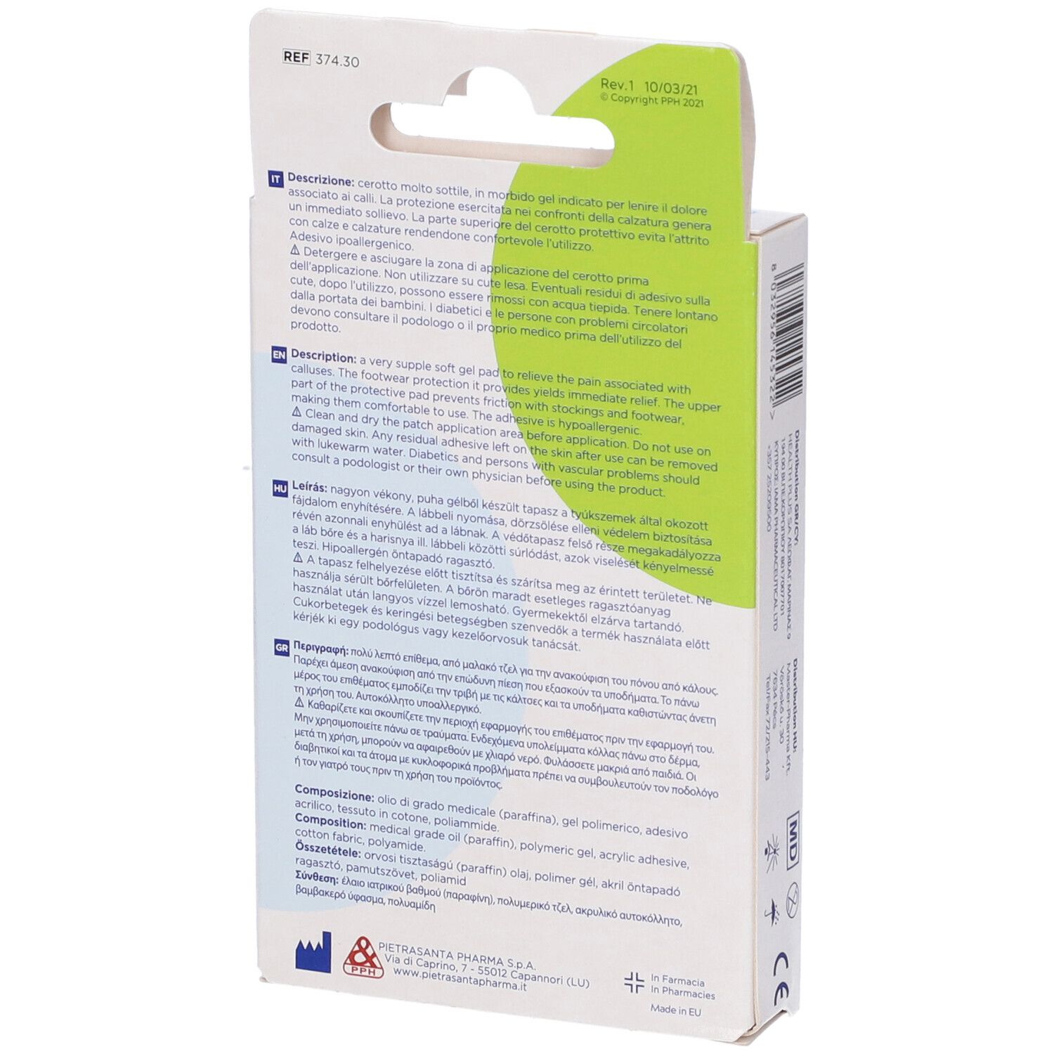 Cerotto Protezione Calli Master-Aid Footcare In Gel Small 6 Pezzi B10
