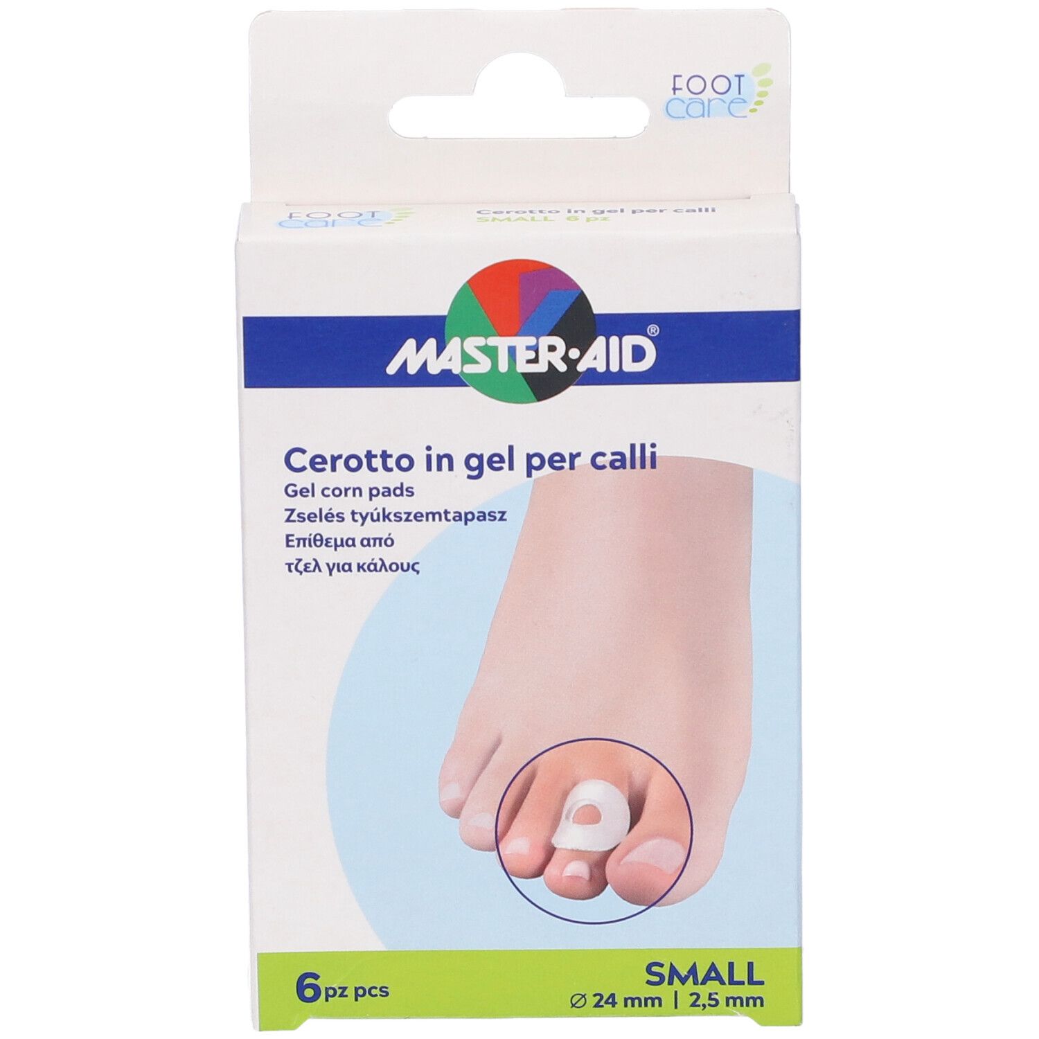 Cerotto Protezione Calli Master-Aid Footcare In Gel Small 6 Pezzi B10