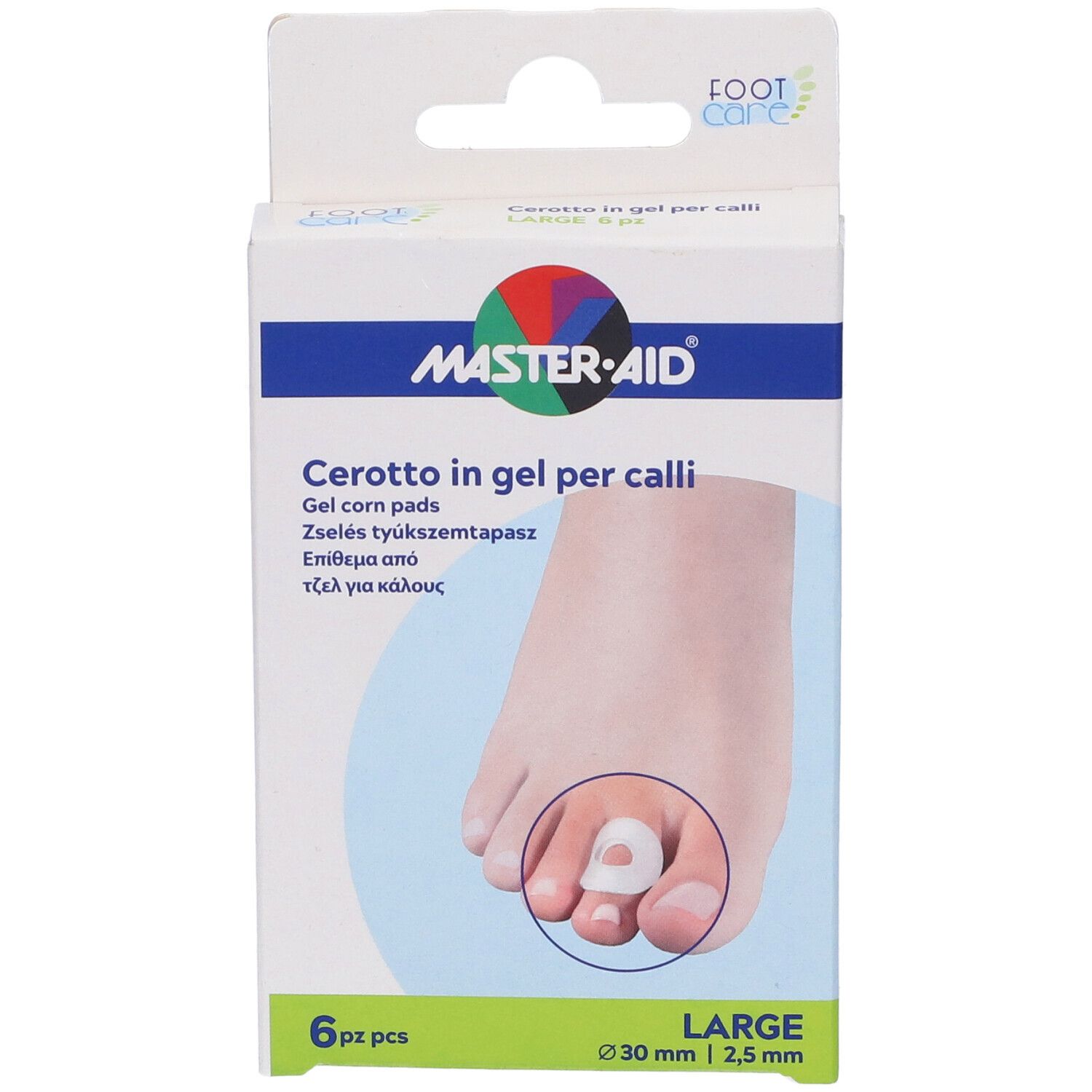 Cerotto Protezione Calli Master-Aid Footcare In Gel Large 6 Pezzi B11