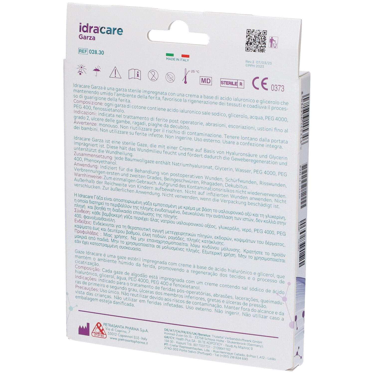 Master Aid Idracare Garza Monouso Sterile 10x10cm