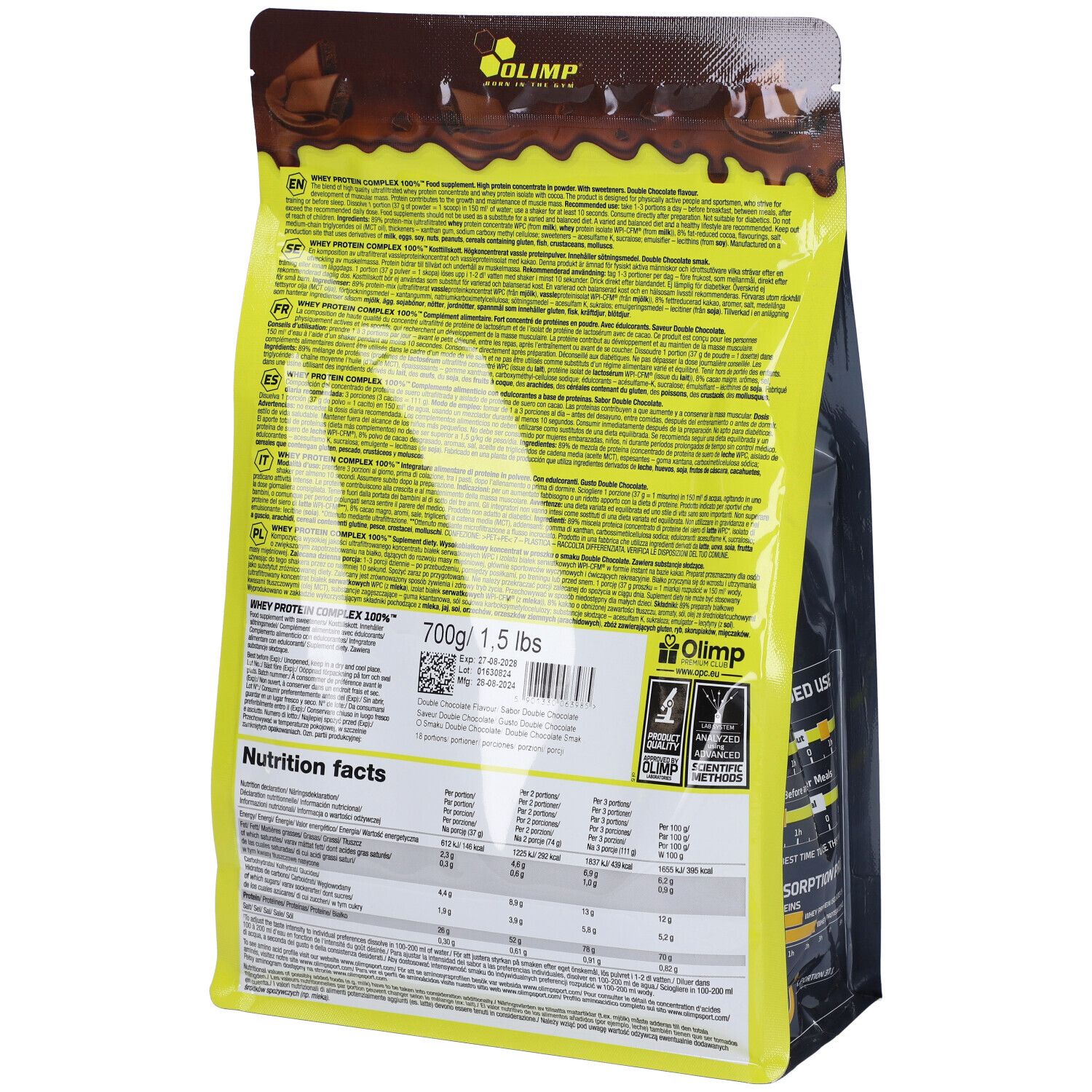 Olimp Whey Protein Complex 100% Gusto Double Chocolate
