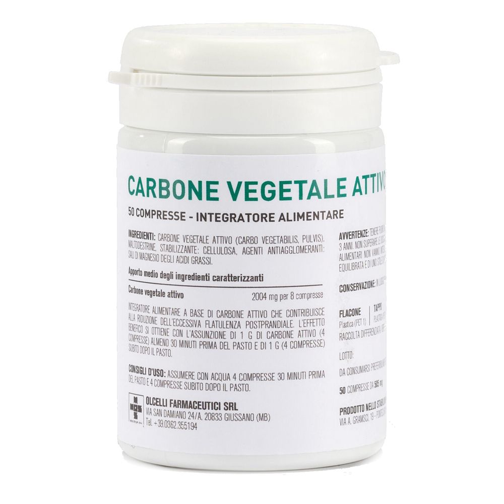 Carbone Vegetale Attivo 500Mg 50 Compresse
