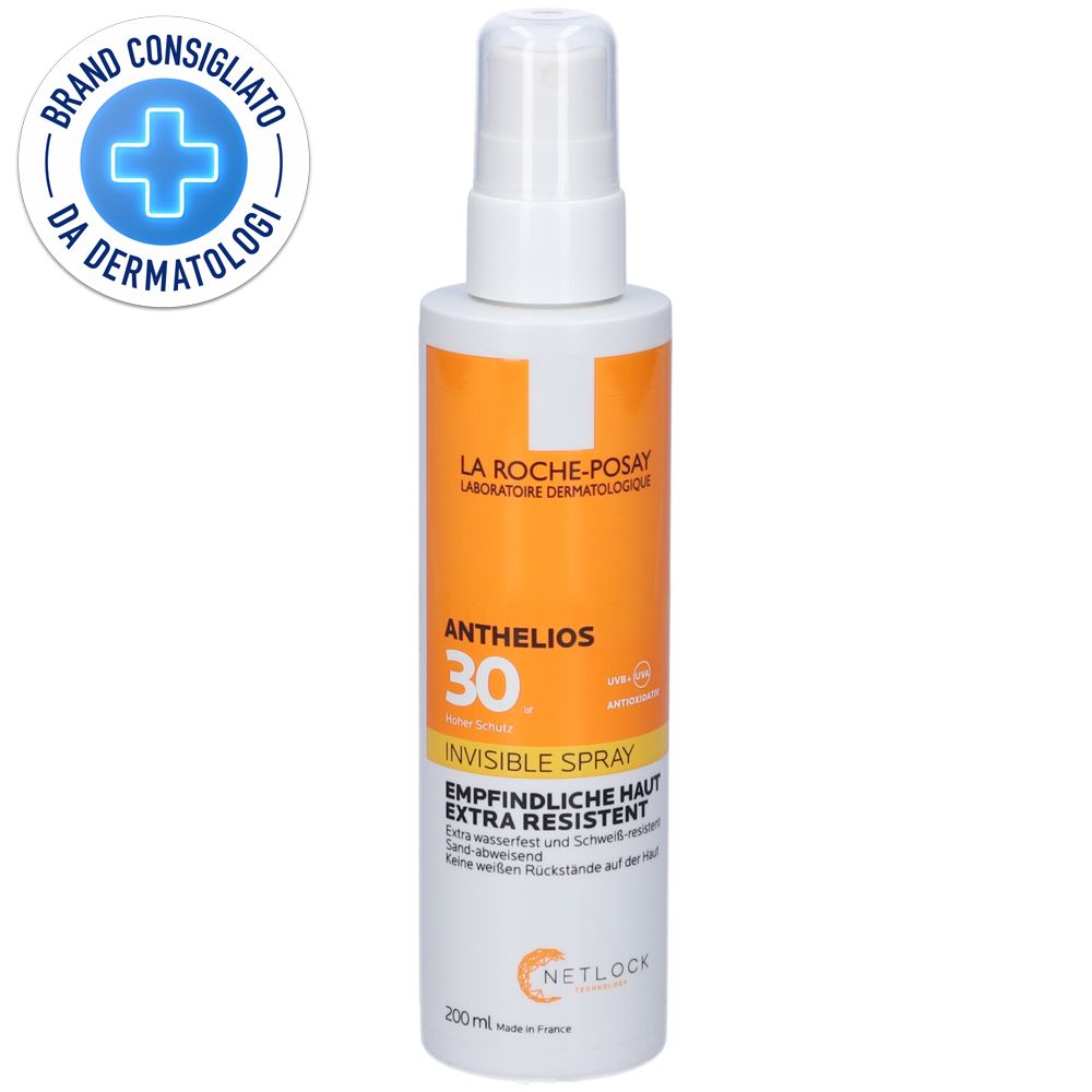 La Roche-Posay Anthelios Spray Invisibile Corpo SPF 30 200ml Protezione alta dai raggi UV