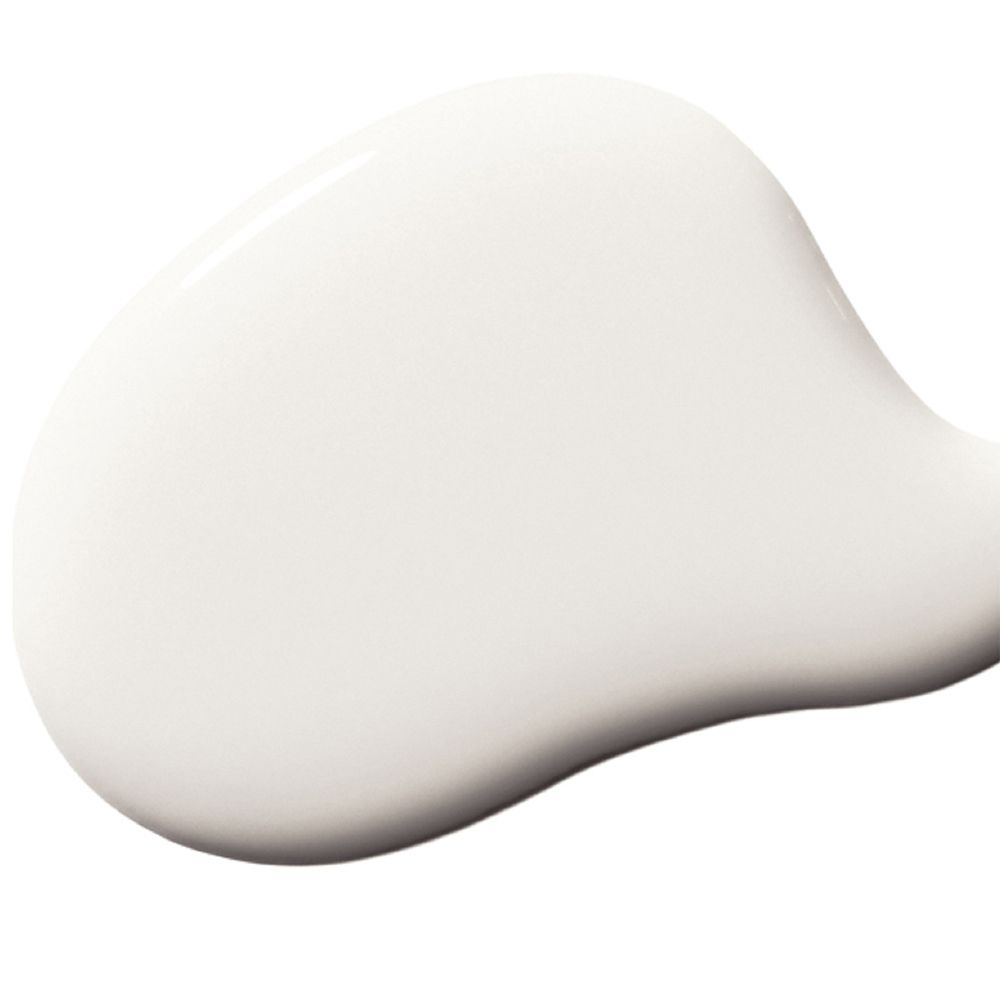 Macchia bianca a forma di goccia. Superficie liscia.