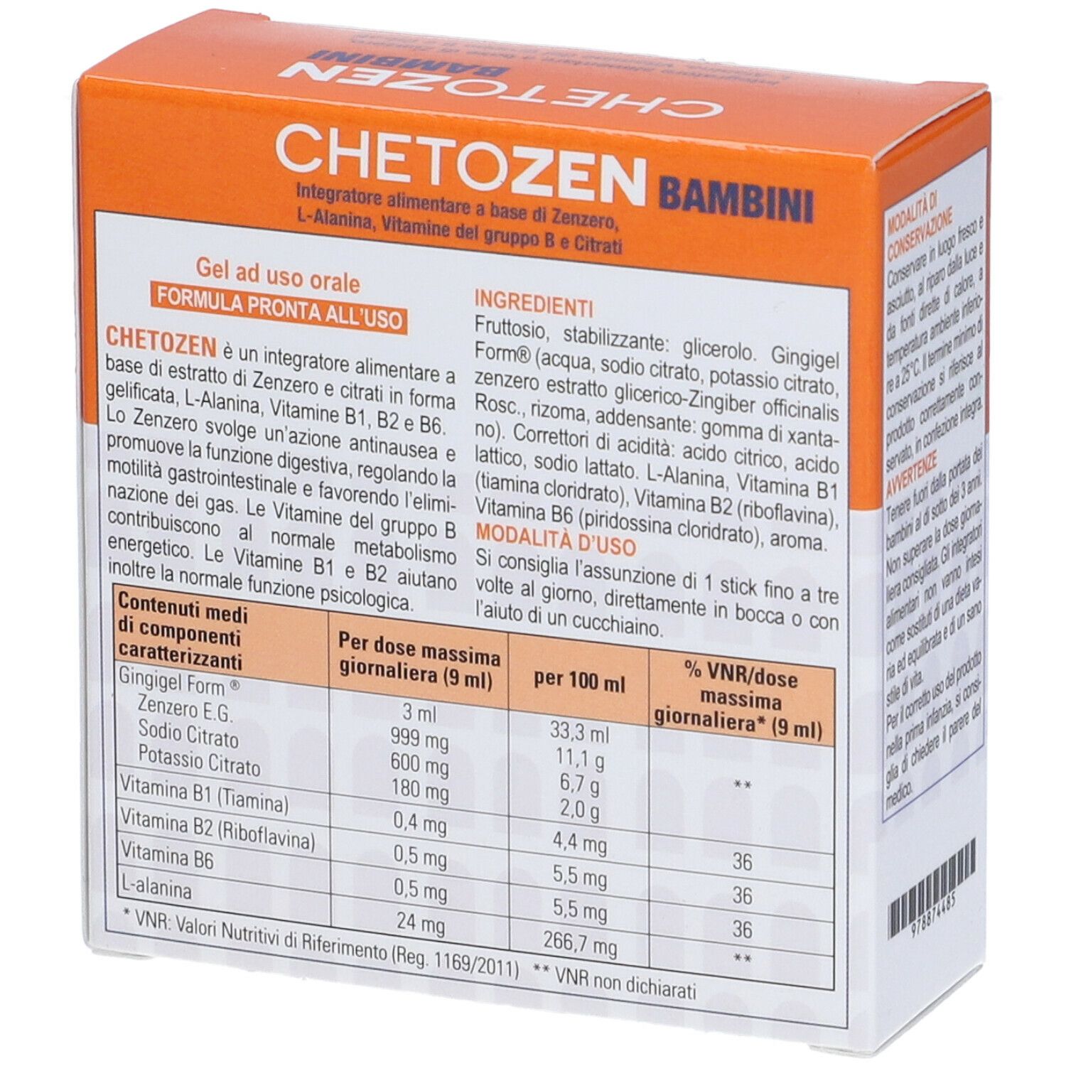 Chetozen Bambini 20 Stick Da 3 Ml