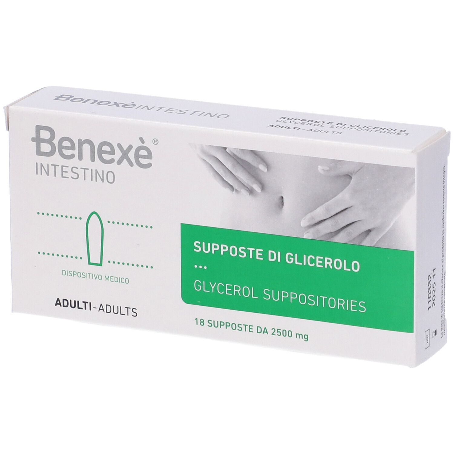 Supposte Di Glicerolo Per Adulti Benexe' Intestino 18 Pezzi