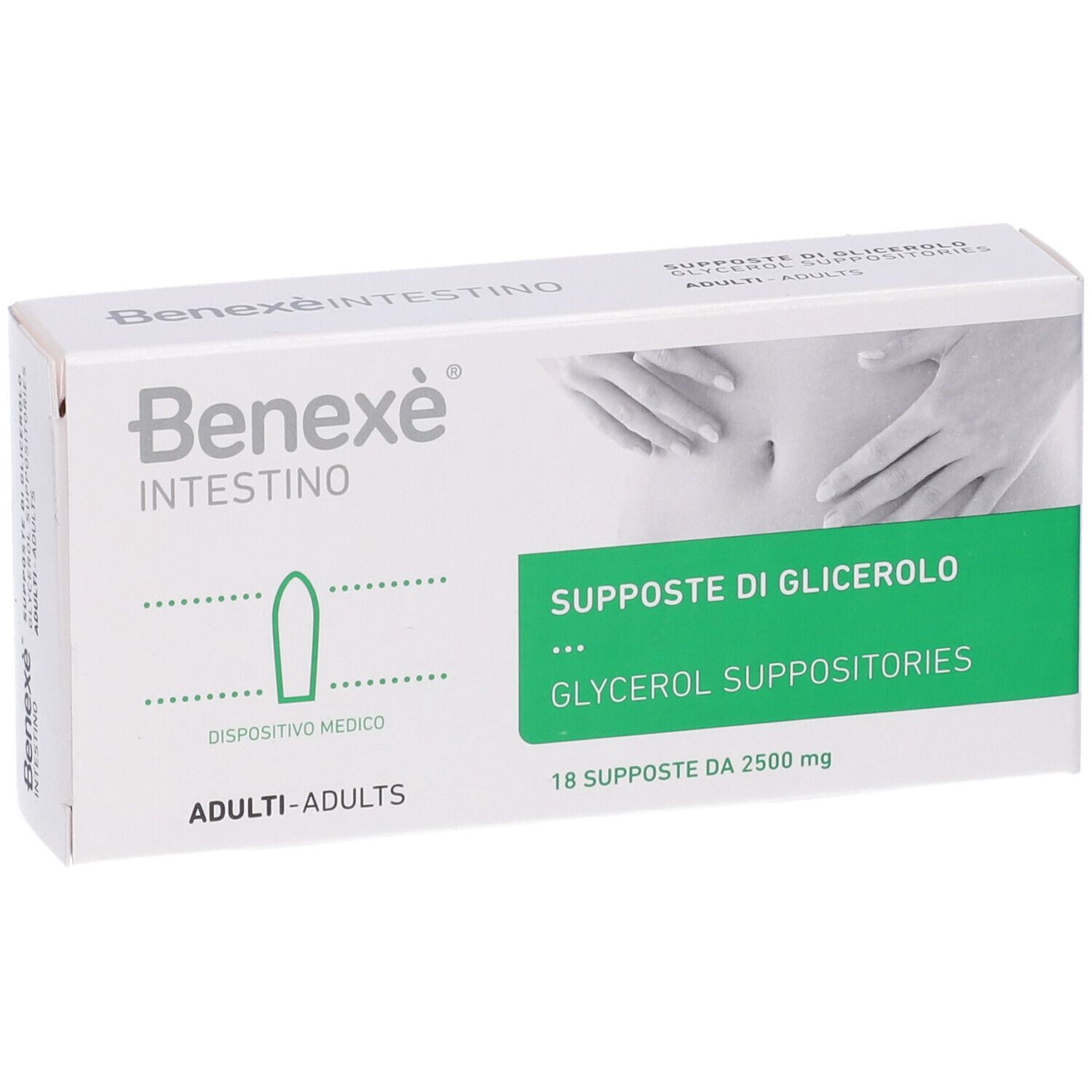 Supposte Di Glicerolo Per Adulti Benexe' Intestino 18 Pezzi