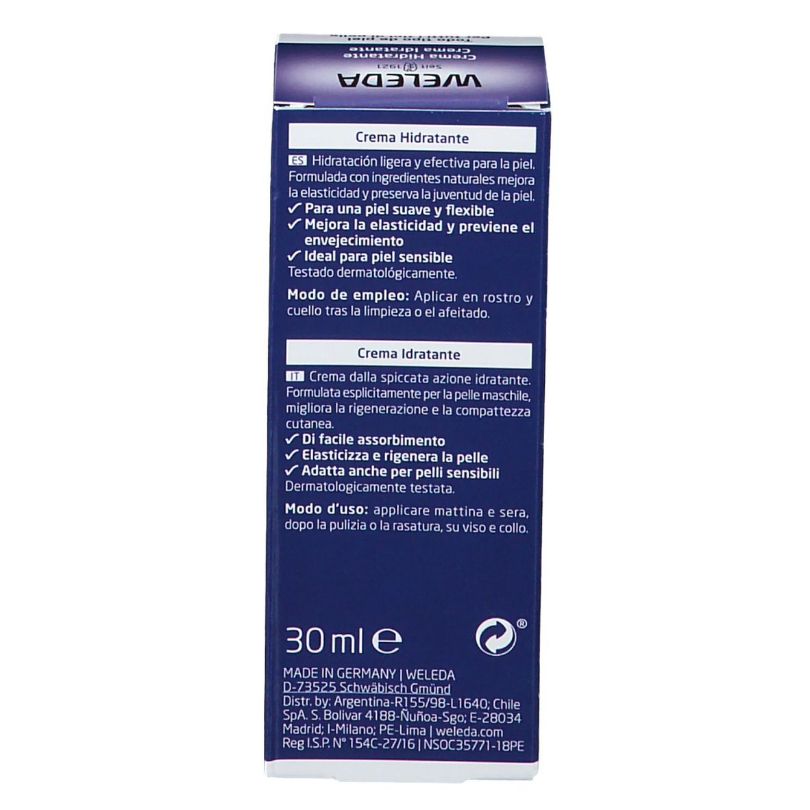 WELEDA Crema Idratante For Men