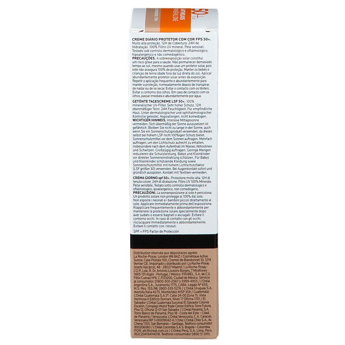 La Roche-Posay Anthelios Mineral One Crema Viso Colorata 03 Tan con protezione solare molto alta SPF50+ filtro 100% minerale 30 ml