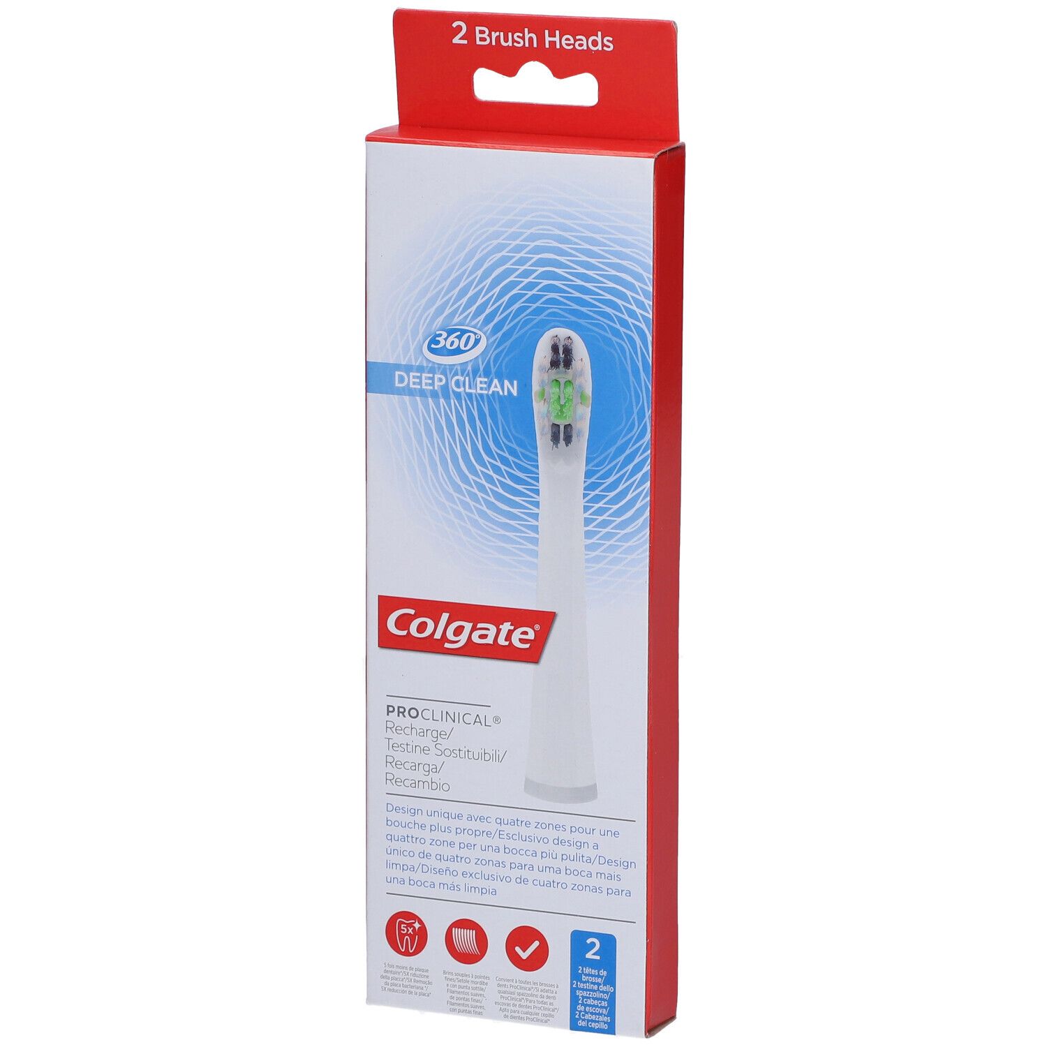 Scopino Per WC AstraLoom 4 Pezzi – Set Con Manico In Acciaio Inox E 3 Testine Sostituibili, Bianco, Setole Dure Per Pulizia Profonda, Diametro 7,5 Cm