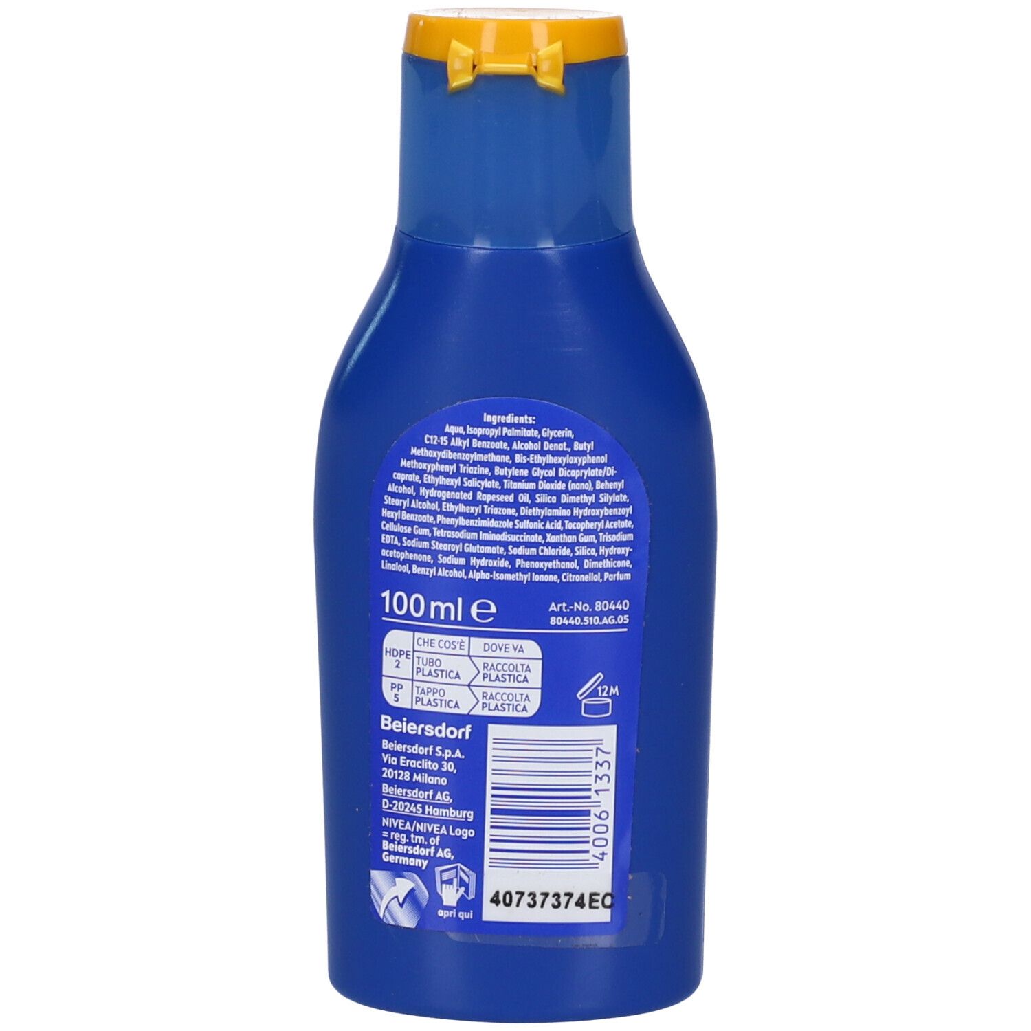 Nivea Sun Latte Solare Protect & Hydrate SPF30 100 ml, Crema solare 30 idratante in formato viaggio