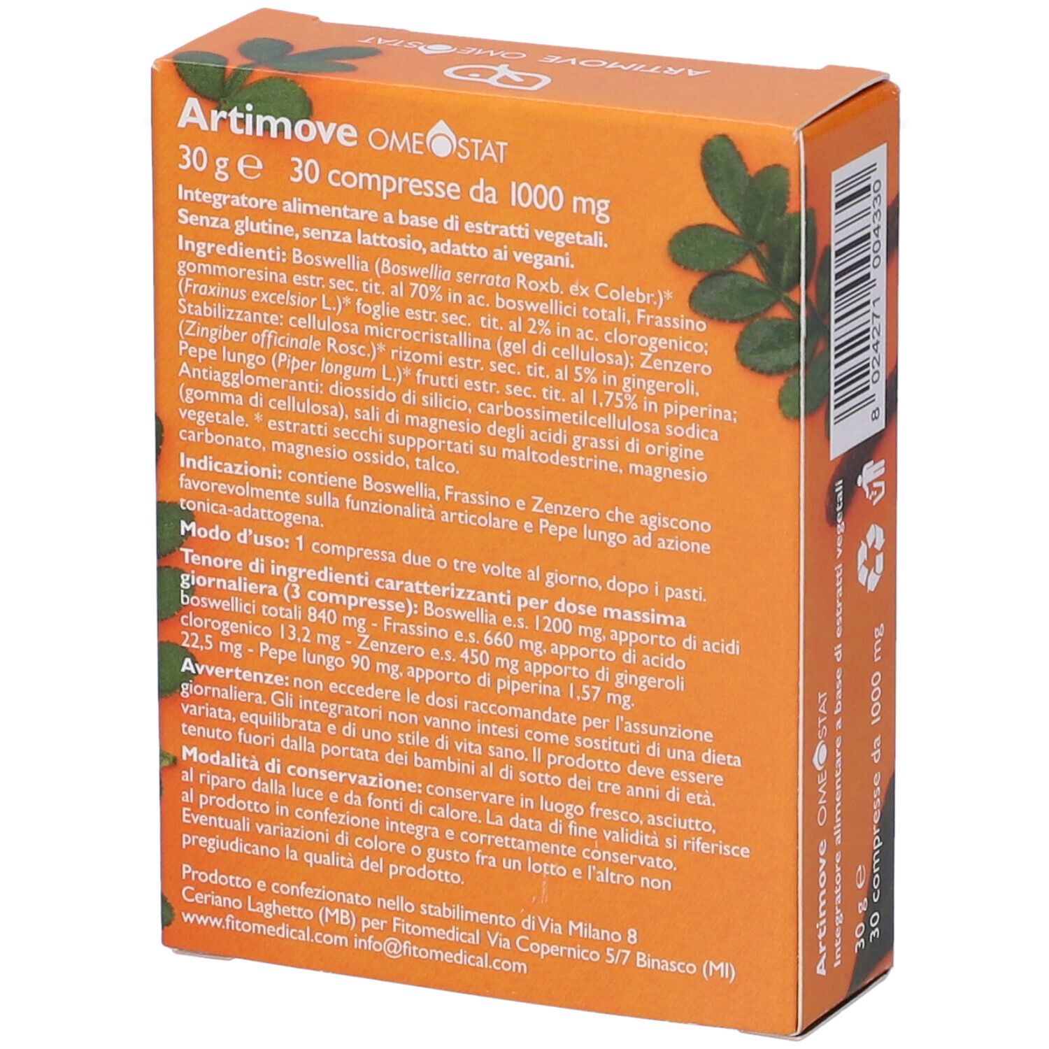 Artimove Omeostat 30 Compresse