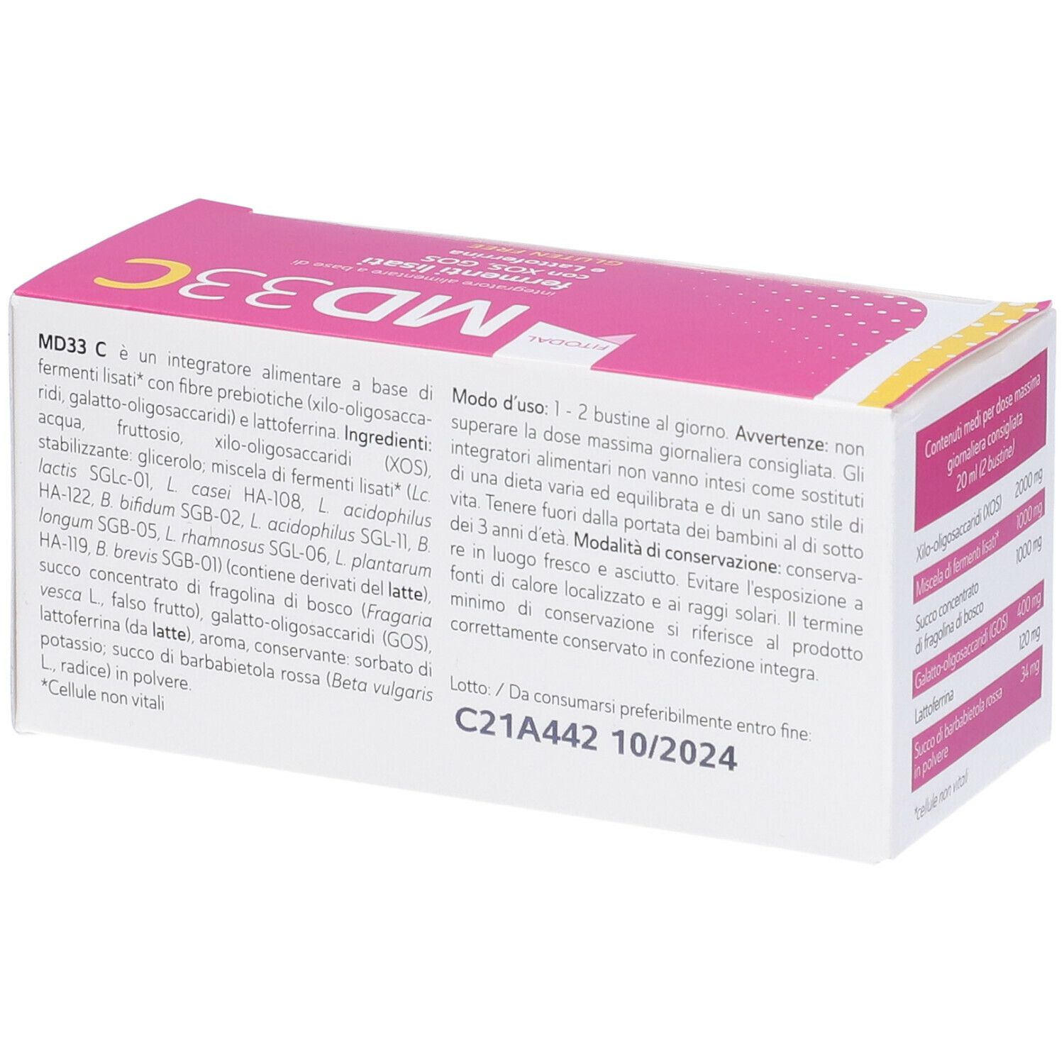 Md33 C 6 Bustine Da 10 Ml Fitodal