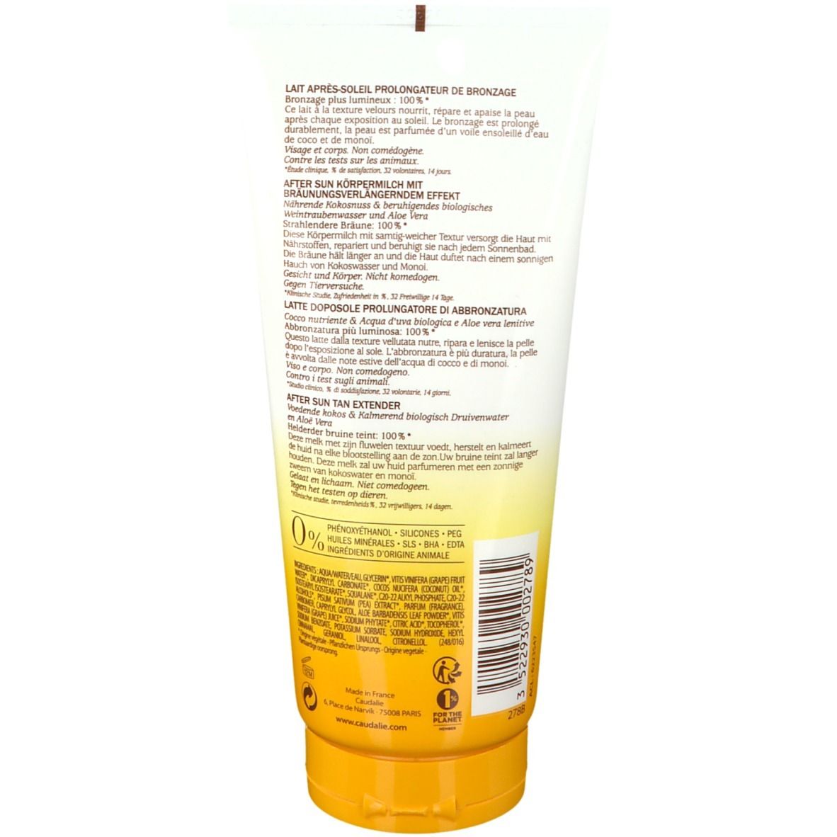CAUDALIE Latte Doposole Prolungatore di Abbronzatura