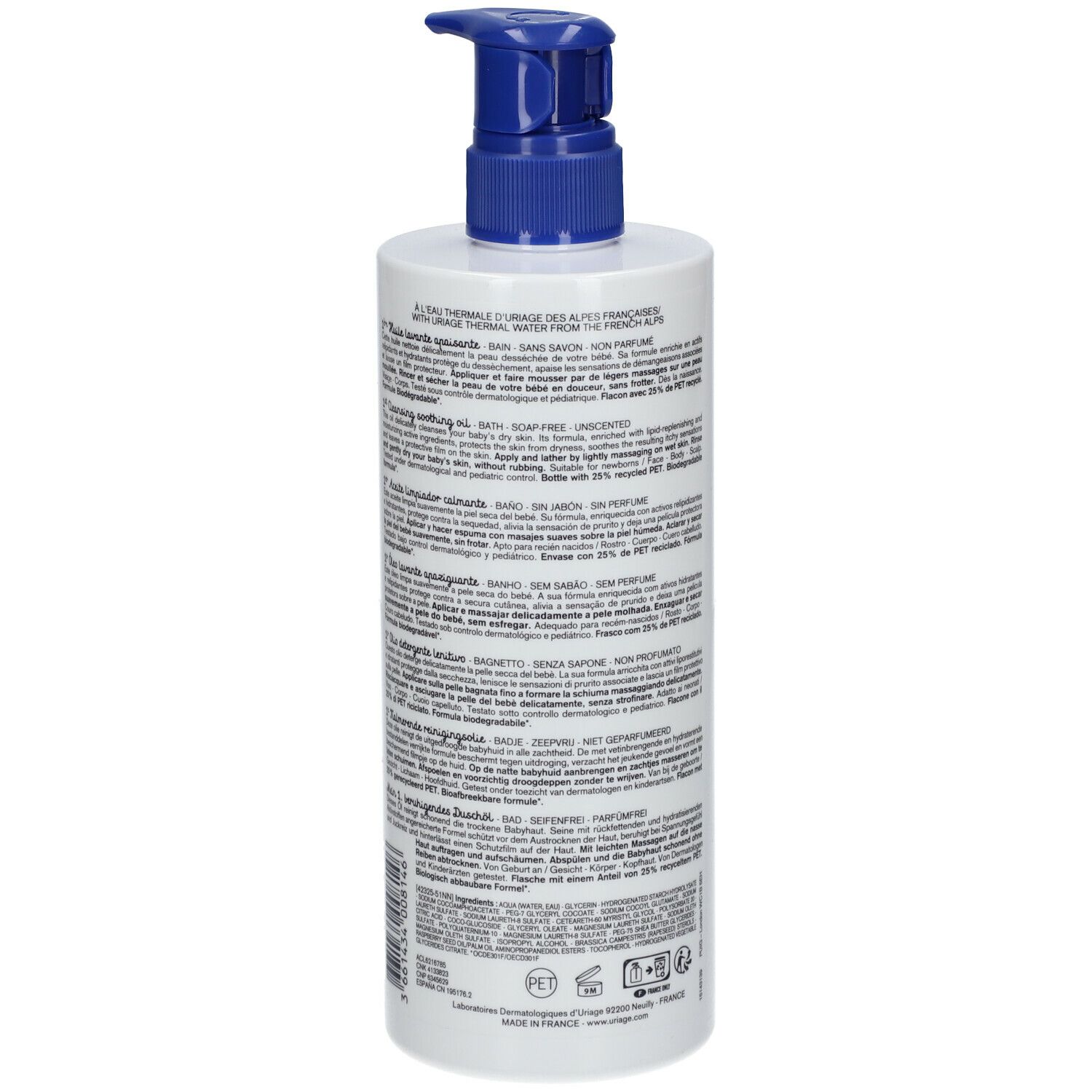 URIAGE Bebè Olio Detergente Lenitivo