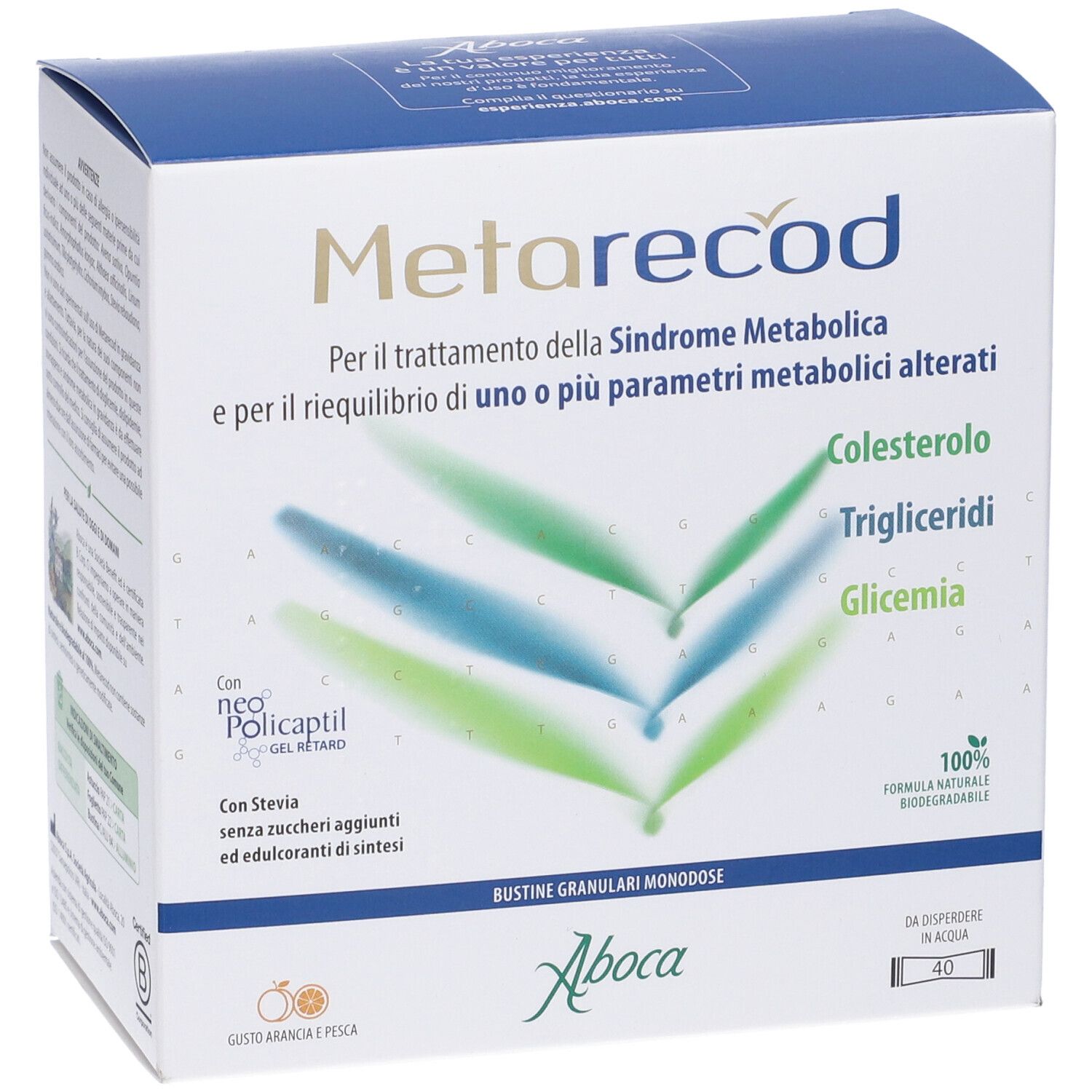 Aboca Metarecod Bustine Granulari Monodose 40x2,5 g