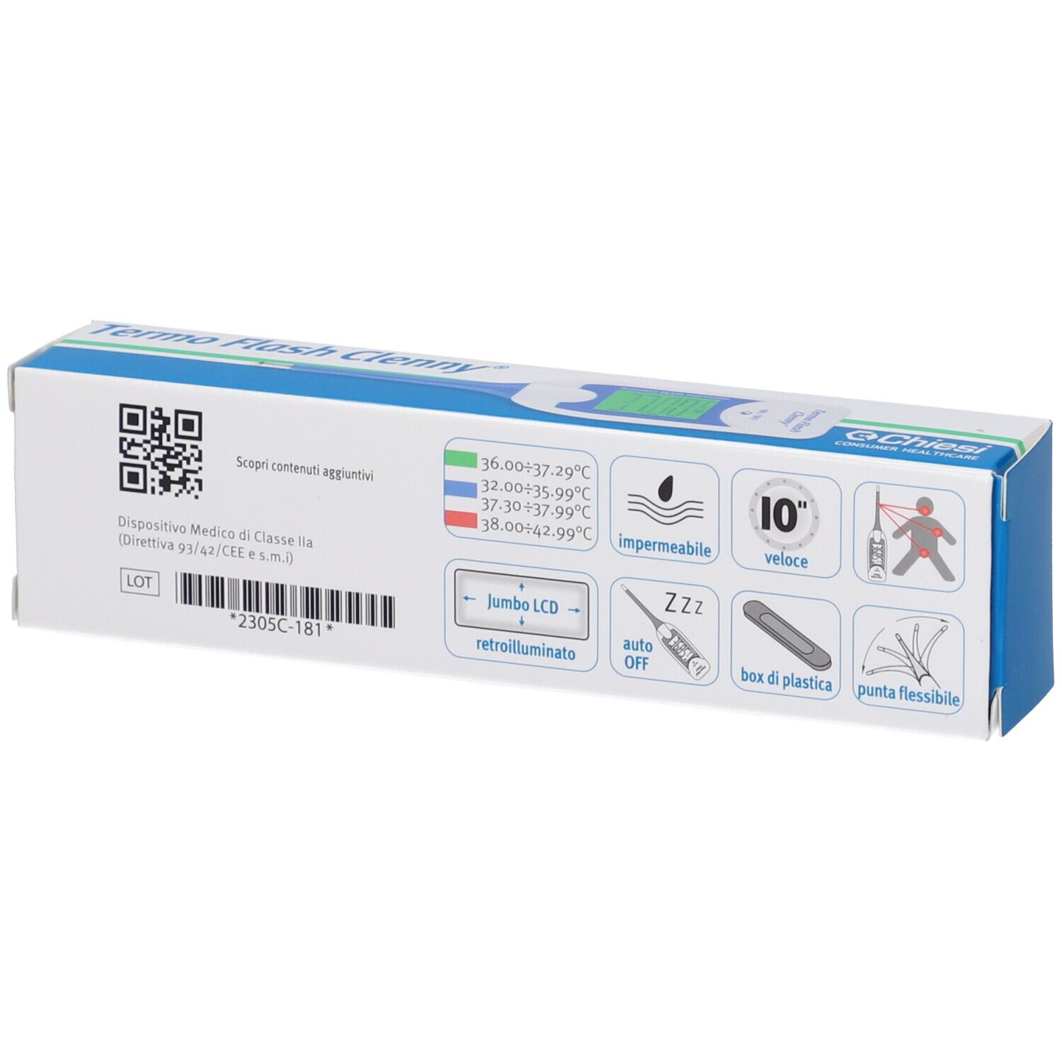 Termometro Clenny Termo Flash Predittivo 10 Secondi Waterproof