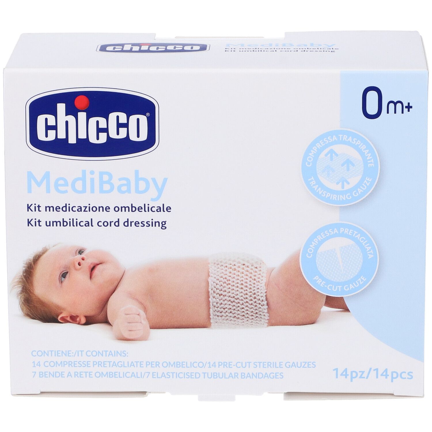 Chicco MediBaby Kit Medicazione Ombelicale 14 Pc