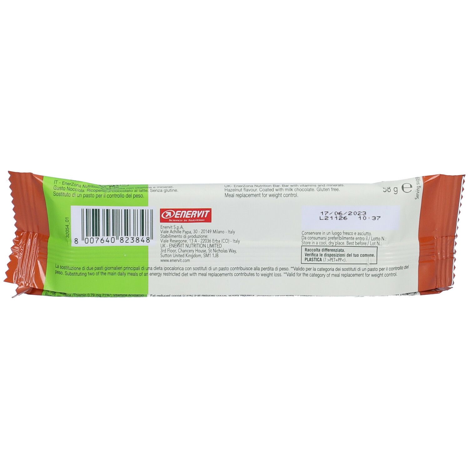 ENERVIT® EnerZONA Easy Lunch Hazelnut