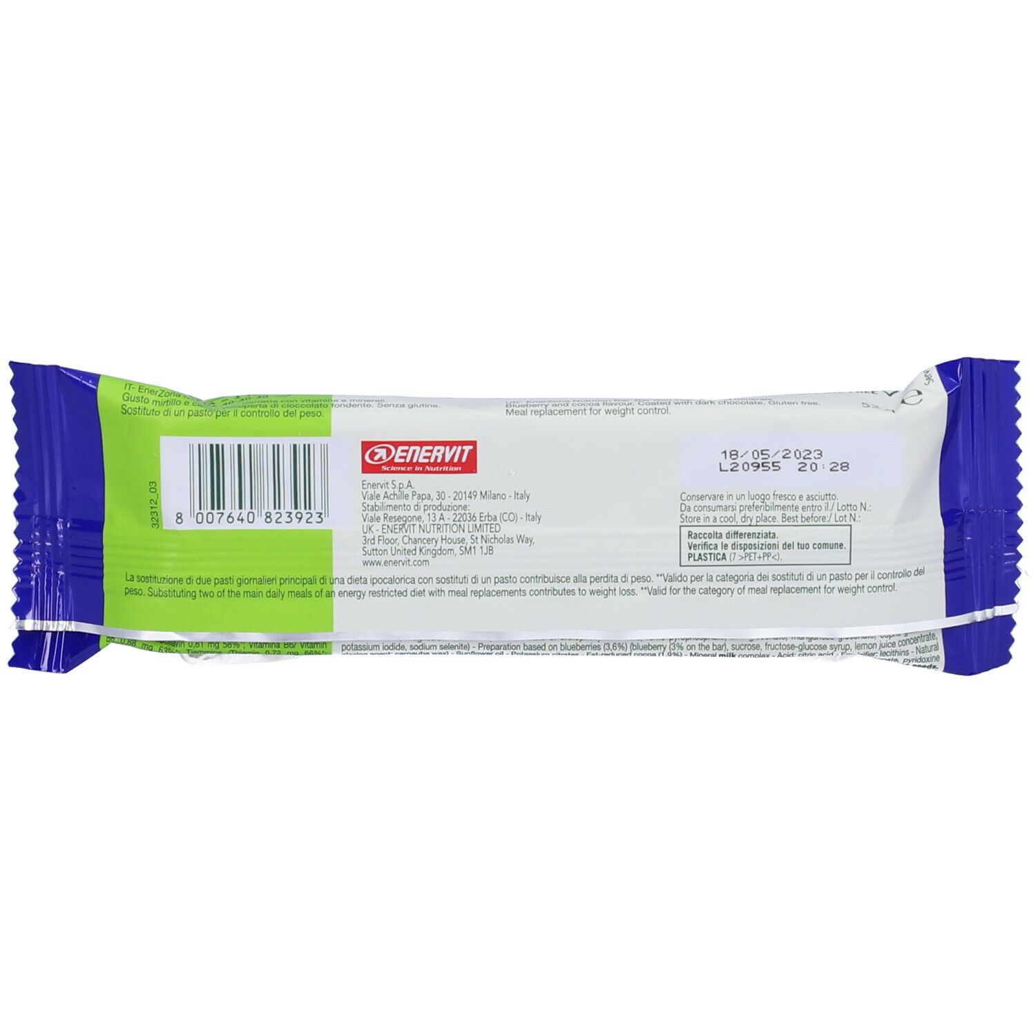 ENERVIT® EnerZONA Easy Lunch Blueberry & Choco