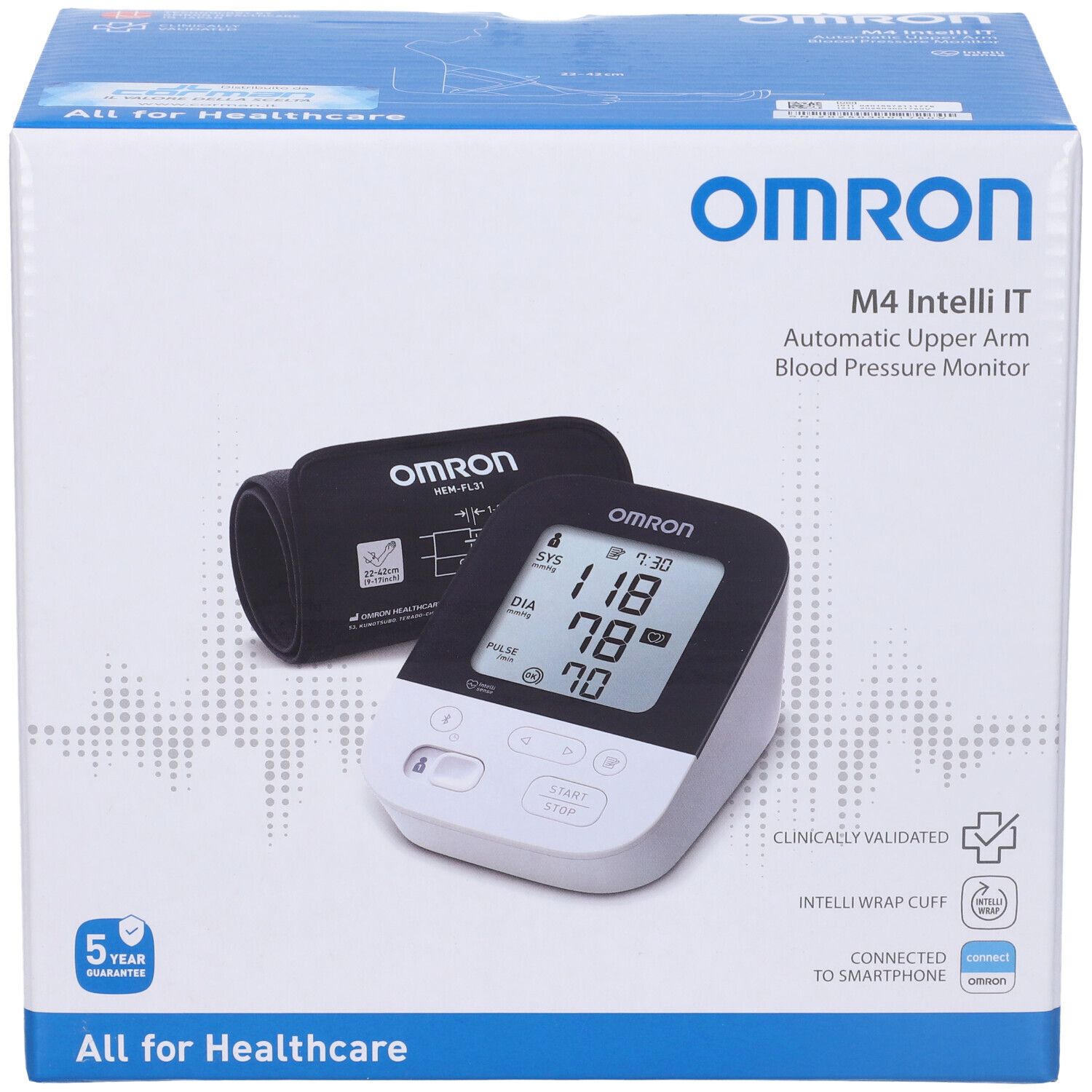 Omron M4 Intelli IT Misuratore di Pressione da Braccio