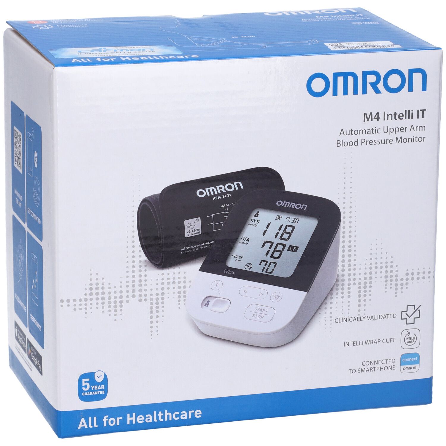 Omron M4 Intelli IT Misuratore di Pressione da Braccio