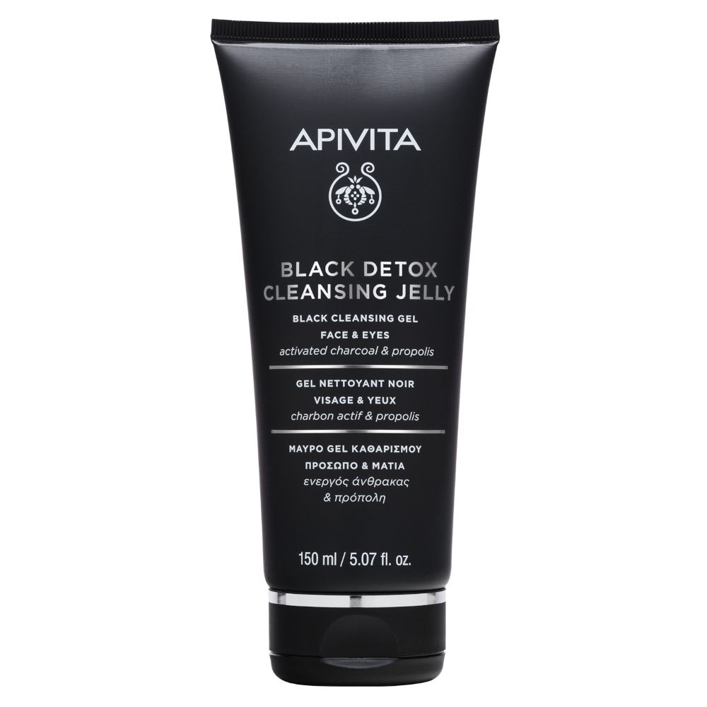 APIVITA Face Cleansing Gel Detergente Nero - Viso & Occhi