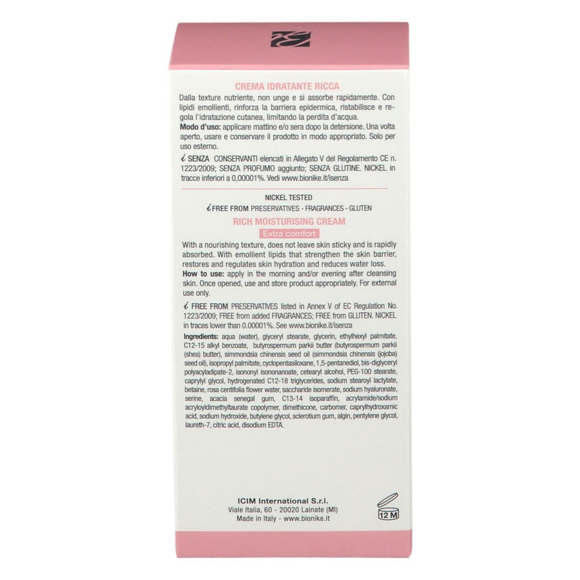 BioNike Defence Hydra Crema Idratante Ricca