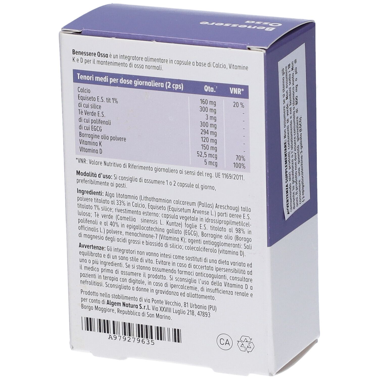 Benessere Ossa 30 Capsule