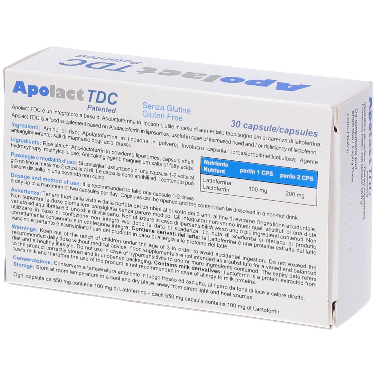 Apolact Tdc 30 Capsule